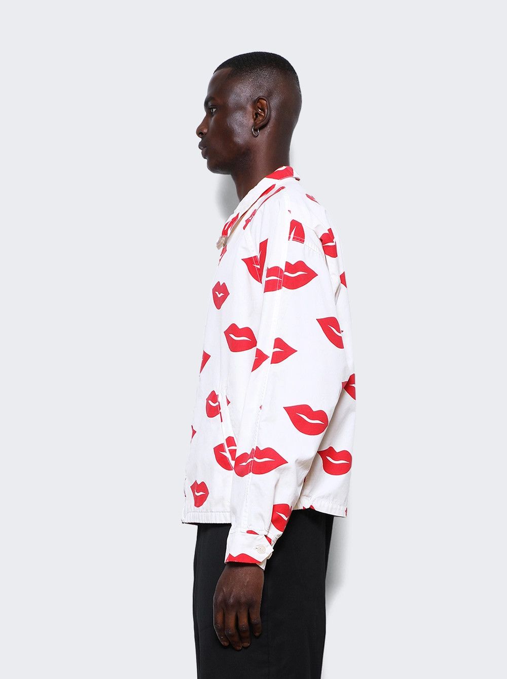 Saint Michael o1mle0326 Top Lip Jacket in White Size US L / EU 52-54 / 3 - 4 Thumbnail