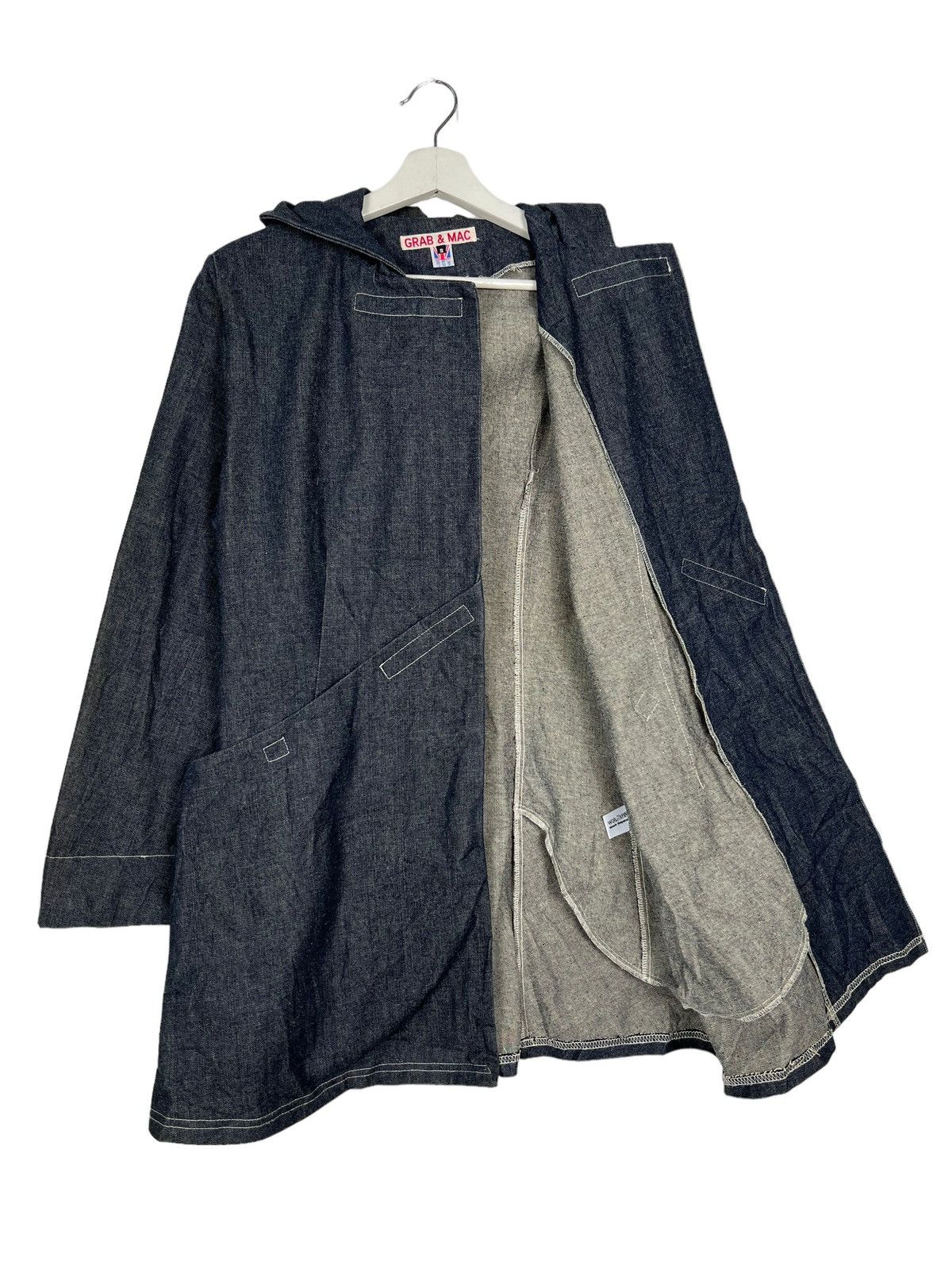 Designer 🔥GRAB & MAC HOODIE SURVIVAL DENIM JACKET MADE IN GREAT BRIT Size US S / EU 44-46 / 1 - 9 Thumbnail