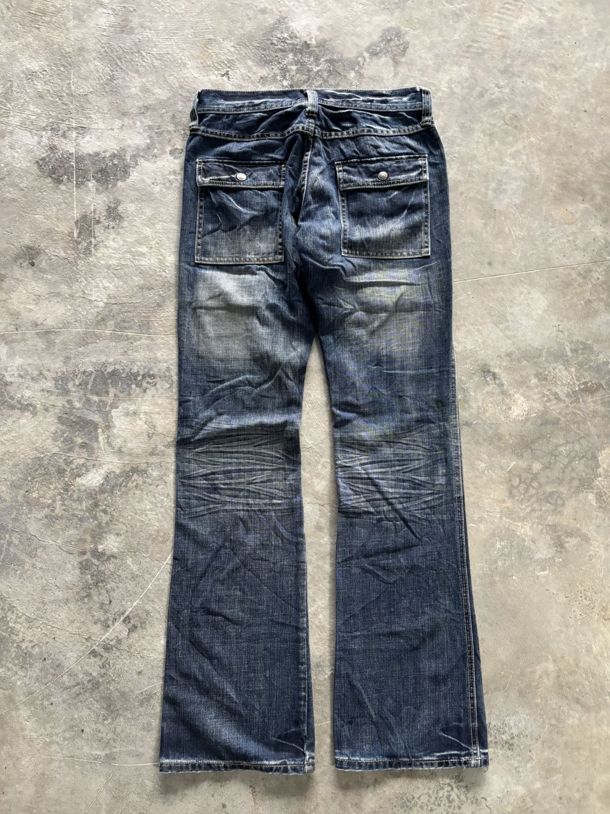 Hysteric Glamour FLARE EDGE RUPERT DISTRESSED JAPANESE DENIM MULTIPOCKET Size US 29 - 15 Thumbnail