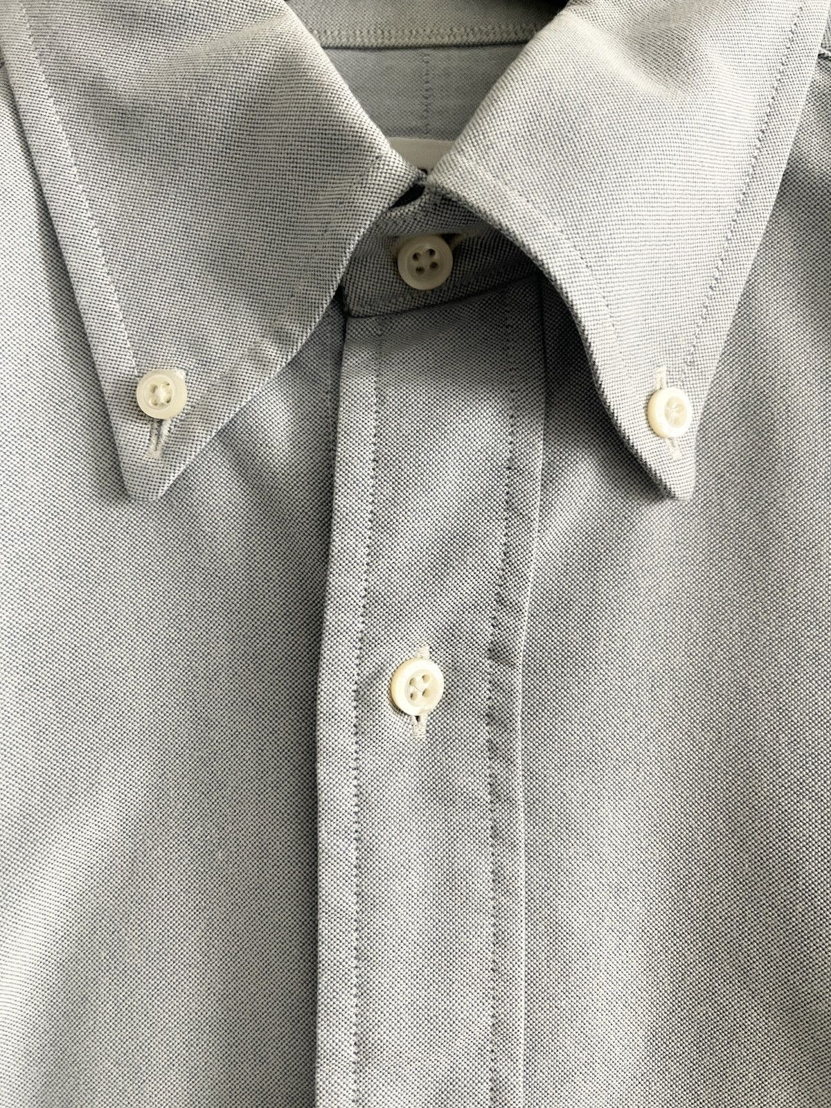 Thom Browne STEAL! 2015 Thom Browne Cotton Oxford White Armband Shirt Size US M / EU 48-50 / 2 - 3 Thumbnail