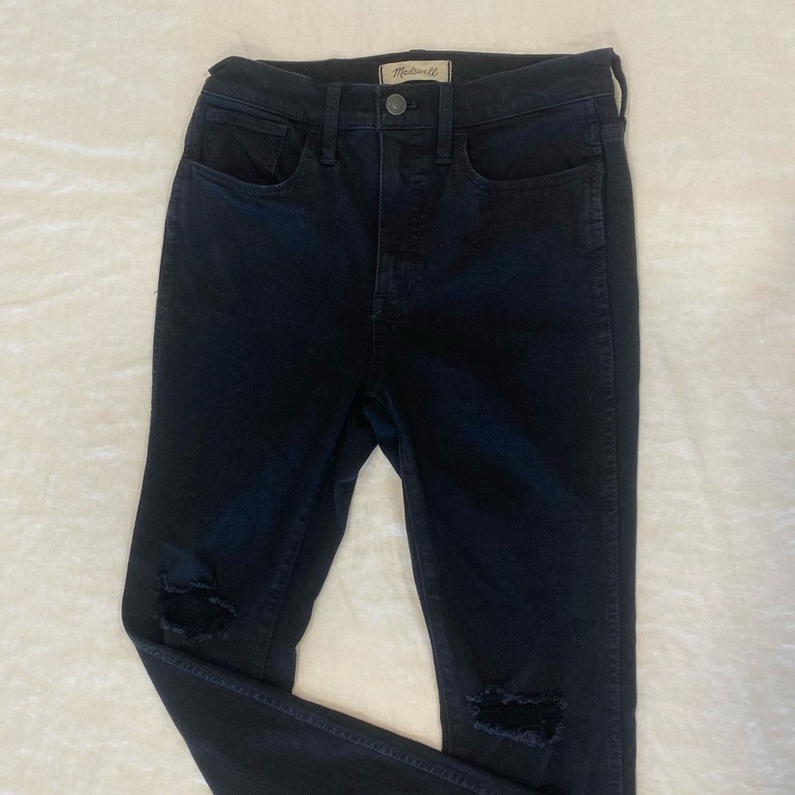 Madewell Madewell Women's 10" Roadtripper Soft Distressed Jeans - 26P Size 26" / US 2 / IT 38 - 2 Thumbnail