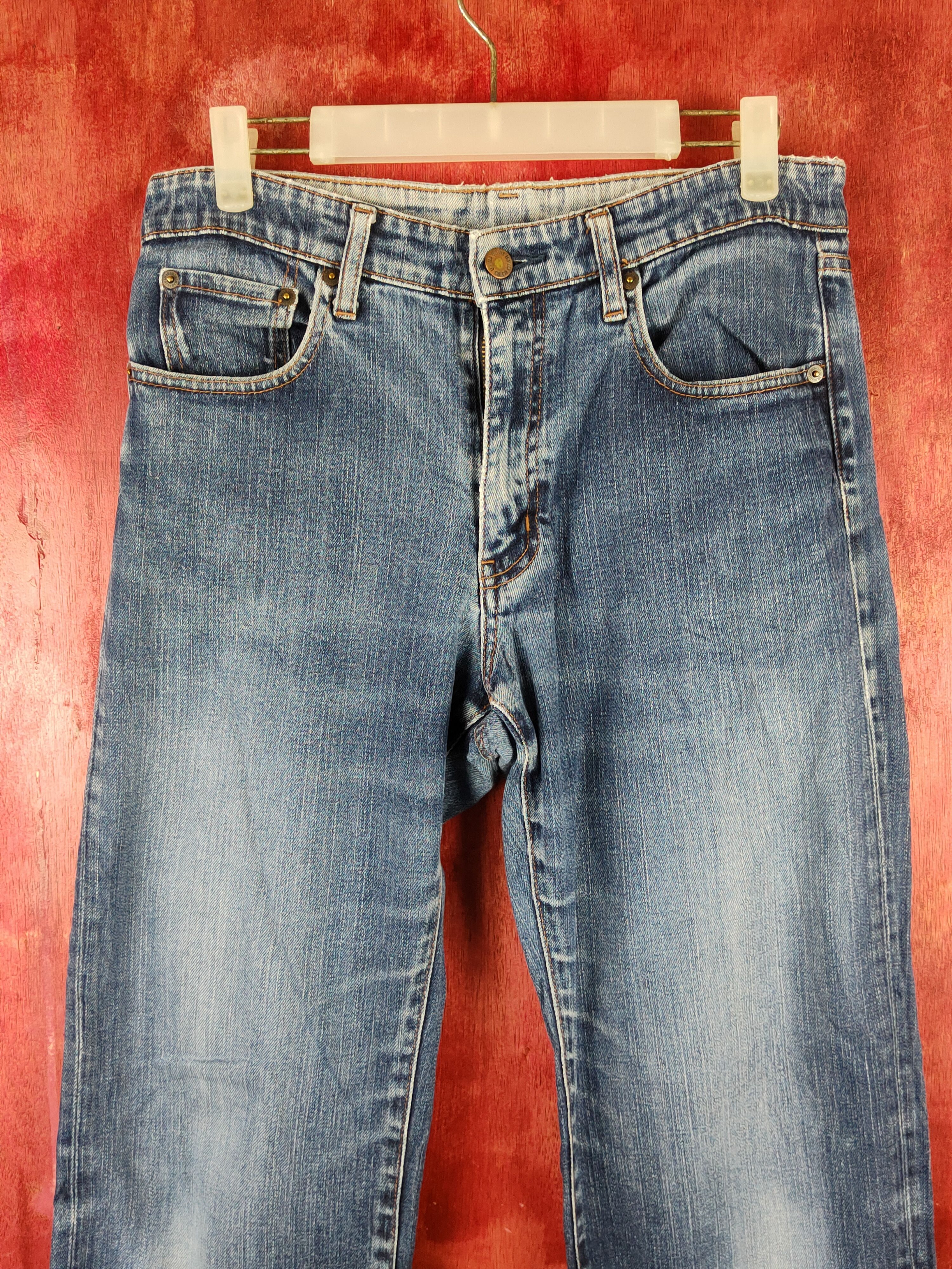 Japanese Brand Uniqlo Blue Distressed Ripped Jeans #S2216 Size US 29 - 2 Thumbnail