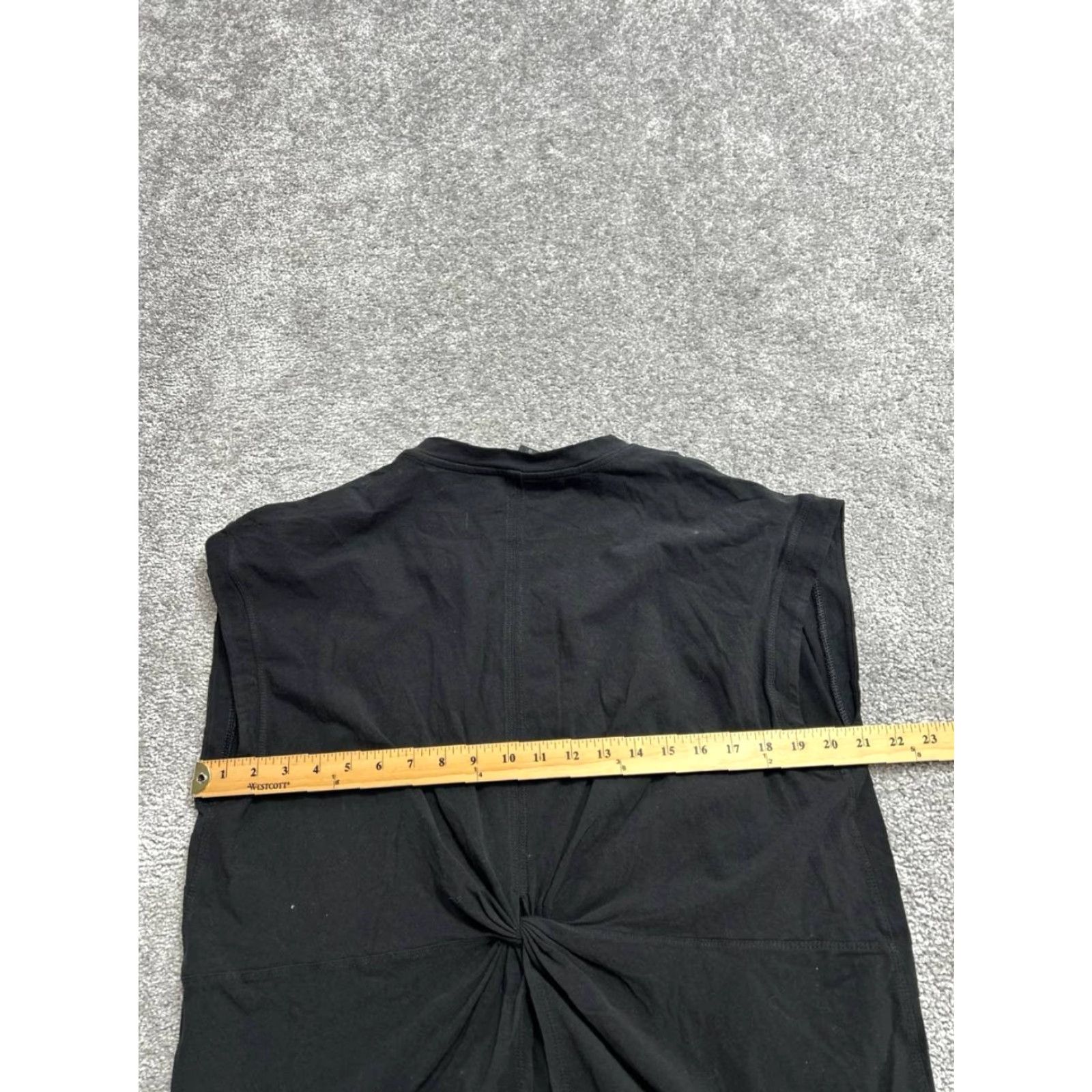 Athleta Athleta Tank Womens Large Black Cotton Spandex Stretch Sleeveless Running Tank Top Size L / US 10 / IT 46 - 5 Thumbnail