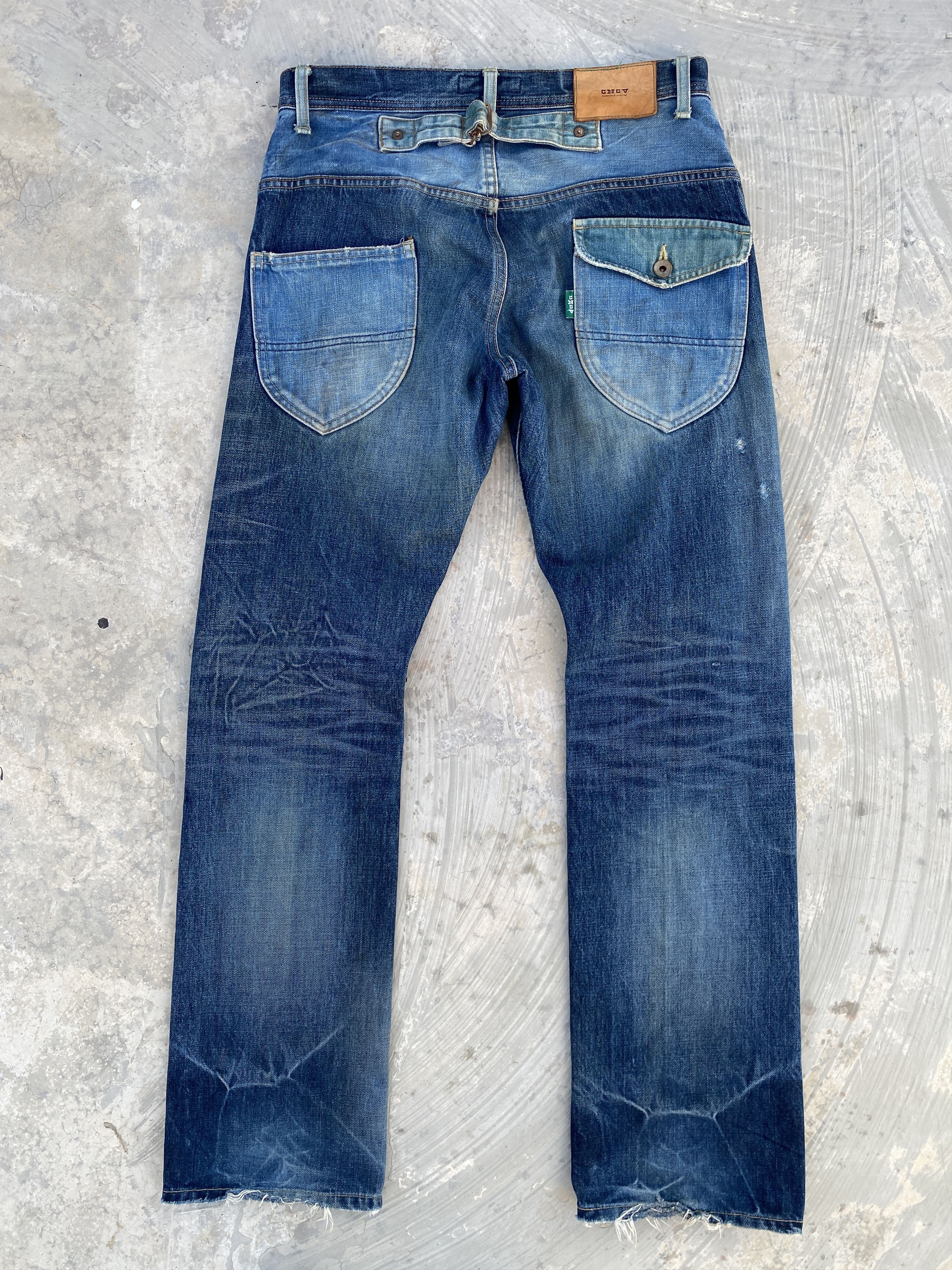 Japanese Brand Concave Attempt Distressed Jeans Size US 32 / EU 48 - 5 Thumbnail