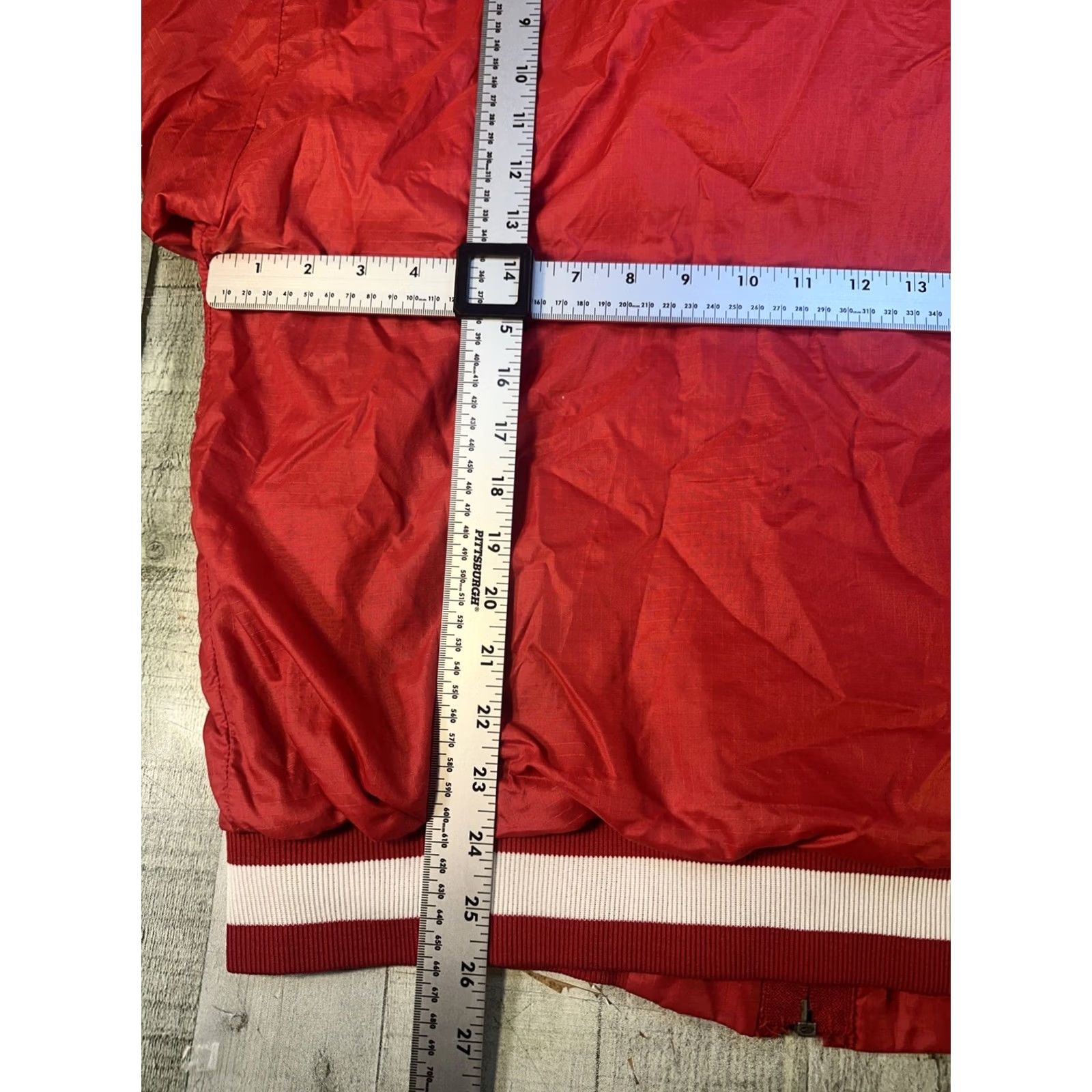 Russell Athletic VINTAGE Russell Athletic Hooded Windbreaker Jacket XL Men Red Nylon Thermal Waffle Lined 90s Made in USA Size US XL / EU 56 / 4 - 5 Thumbnail