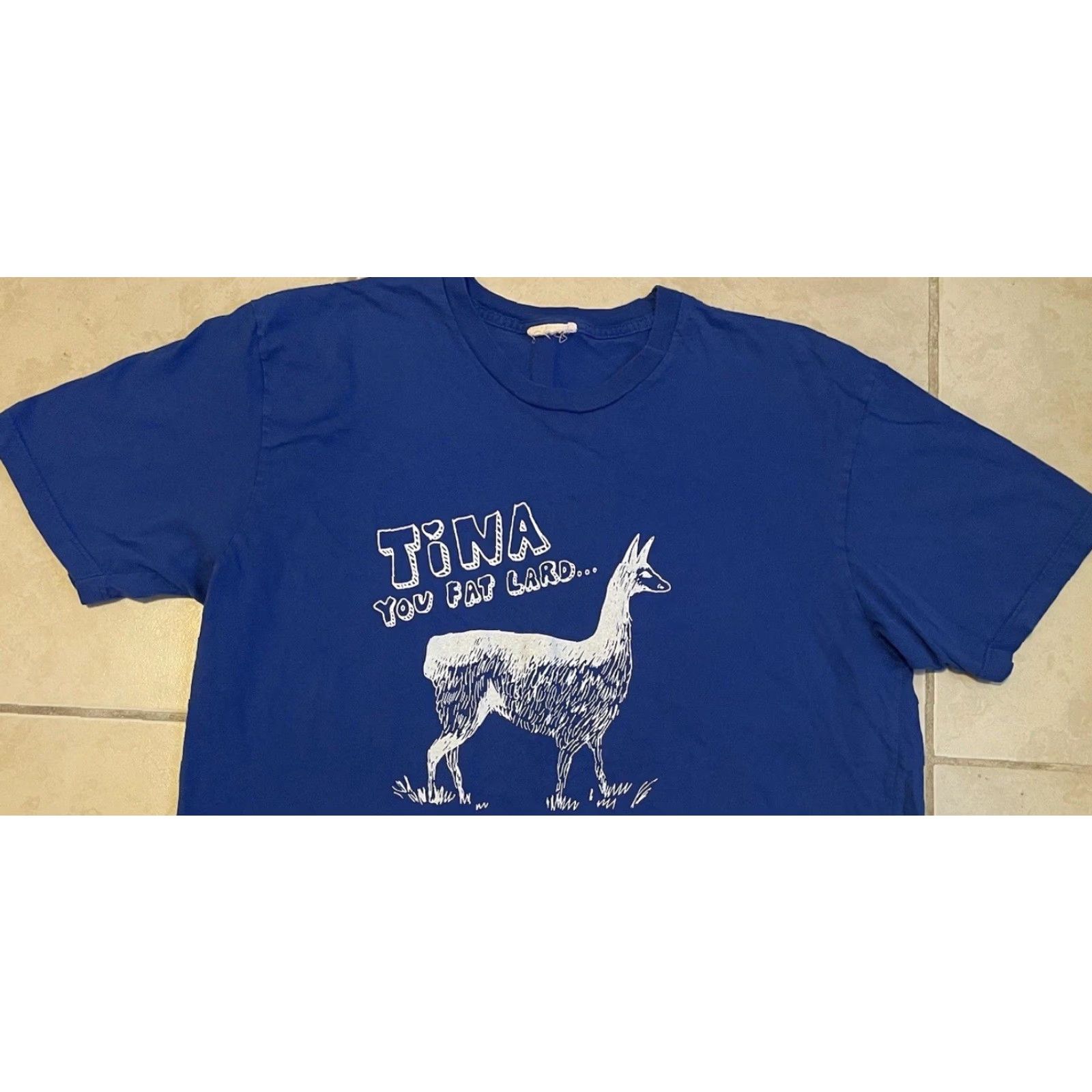 Vintage Vtg Grunge Napoleon Dynamite Tina You Fat Lard Faded Movie Promo Shirt L Blue 90s Funny Vintage Movie Promo Mens T-Shirt Size L Mens Size US L / EU 52-54 / 3 - 5 Thumbnail
