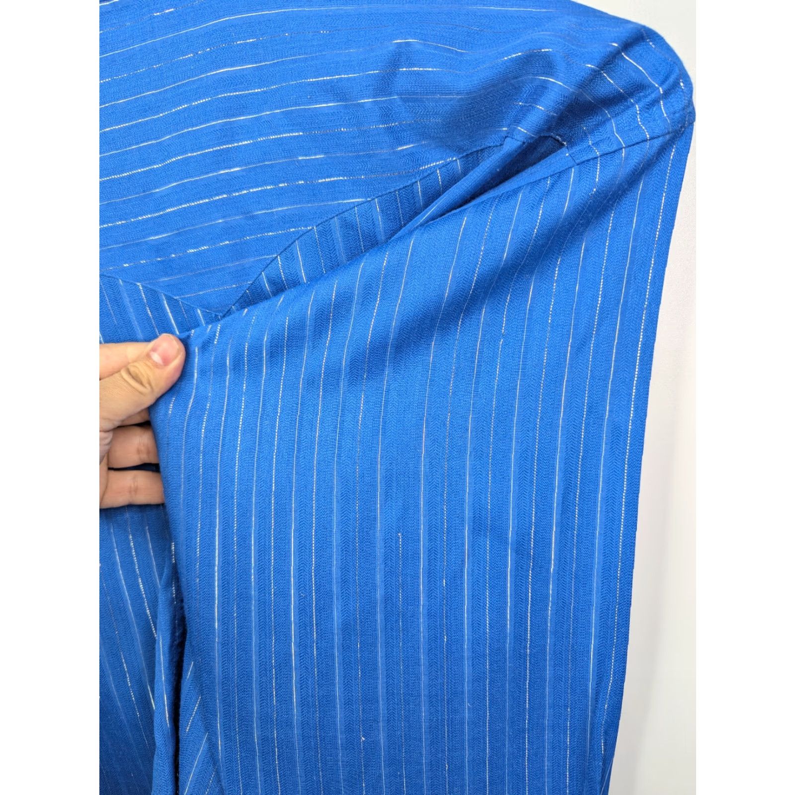 Vintage Vintage Panhandle Slim Western Shirt 16-34 Blue Striped Cowboy Button-Up Long Sleeve Snap Front Collared Mens 16 Blue Size US L / EU 52-54 / 3 - 6 Thumbnail