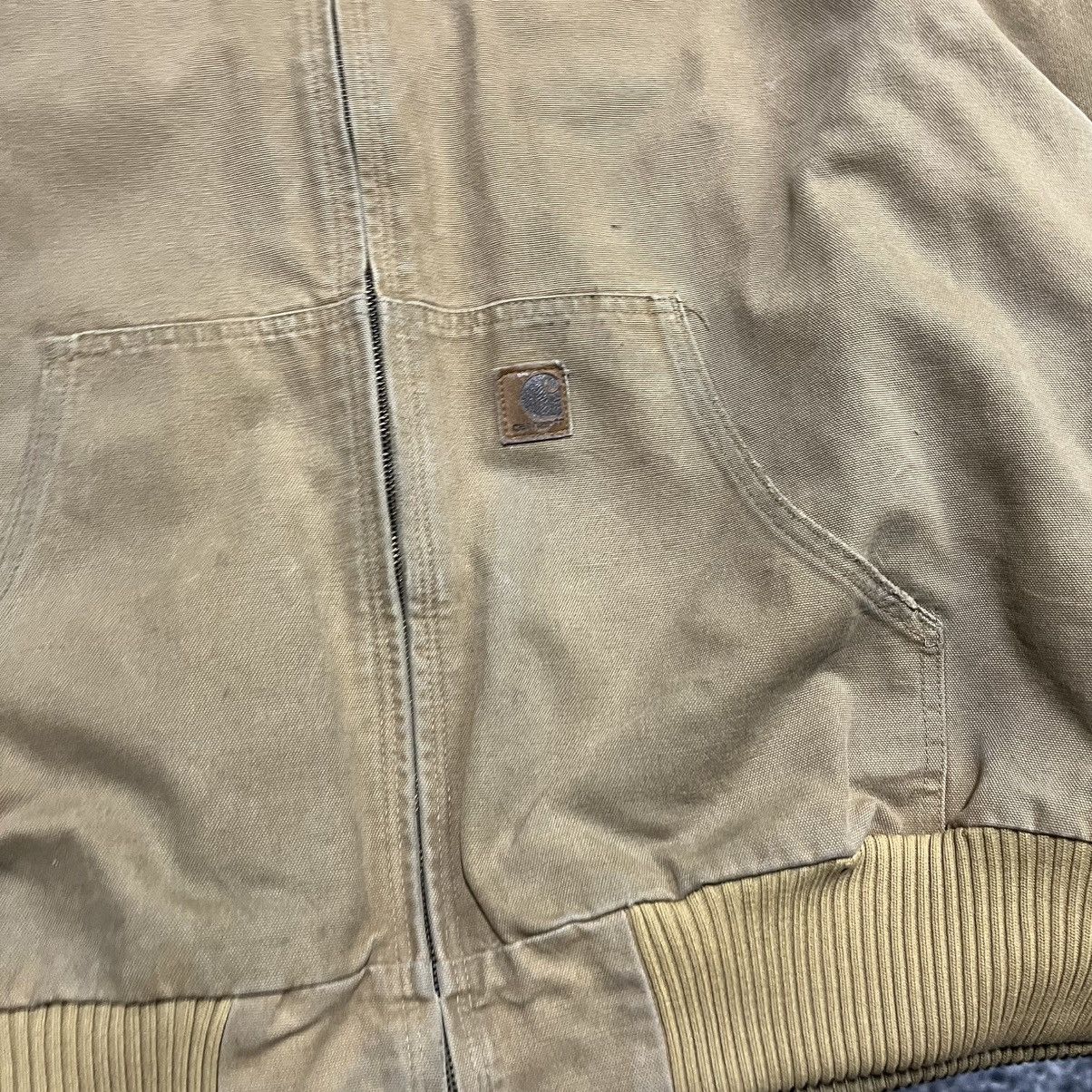 Carhartt VINTAGE CARHARTT TAN BROWN FADED JACKET HOODED WORKWEAR XXL Size US XXL / EU 58 / 5 - 4 Thumbnail
