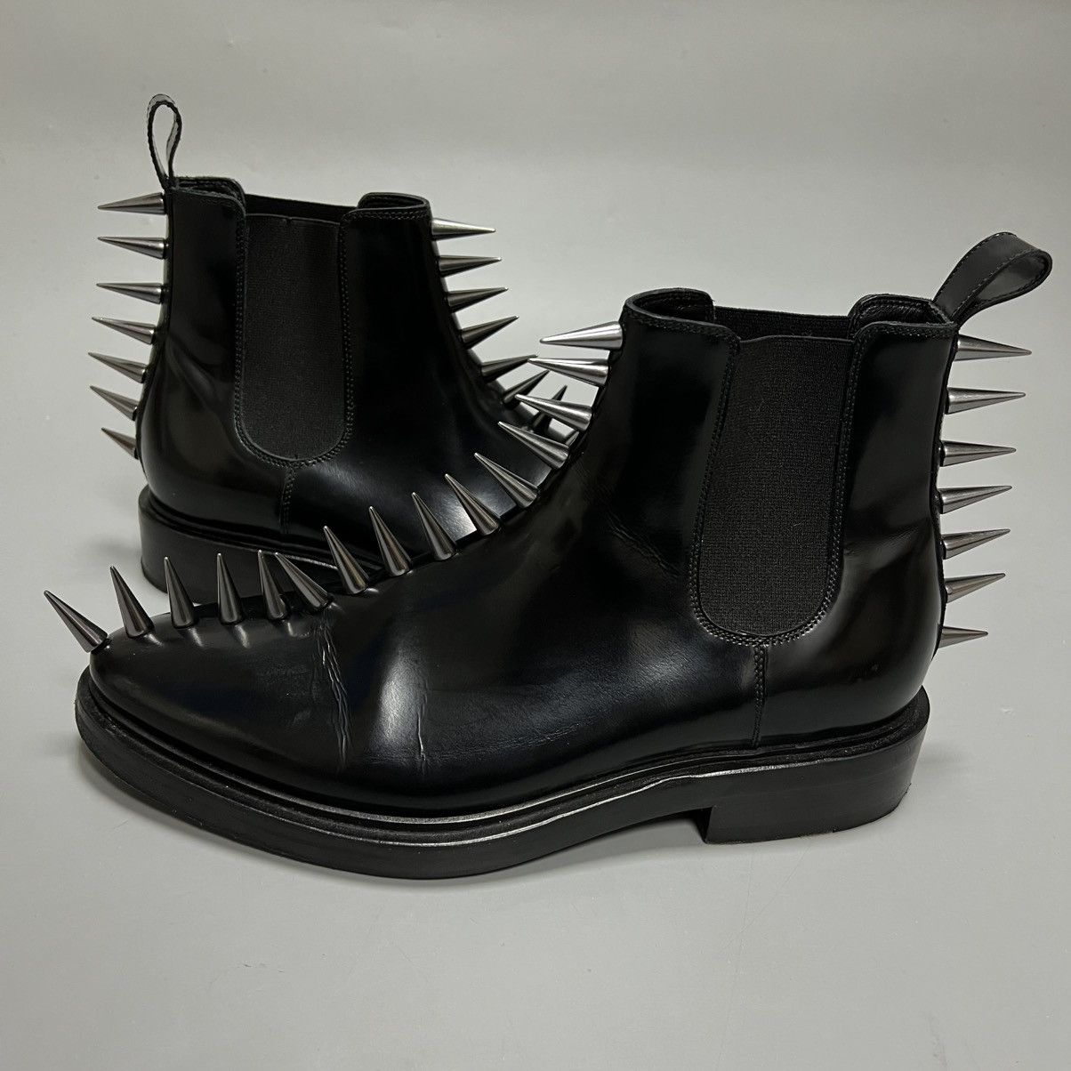 Balenciaga Balenciaga Spike Accents Leather Chelsea Boots Black men's Size US 6.5 / EU 39-40 - 1 Thumbnail