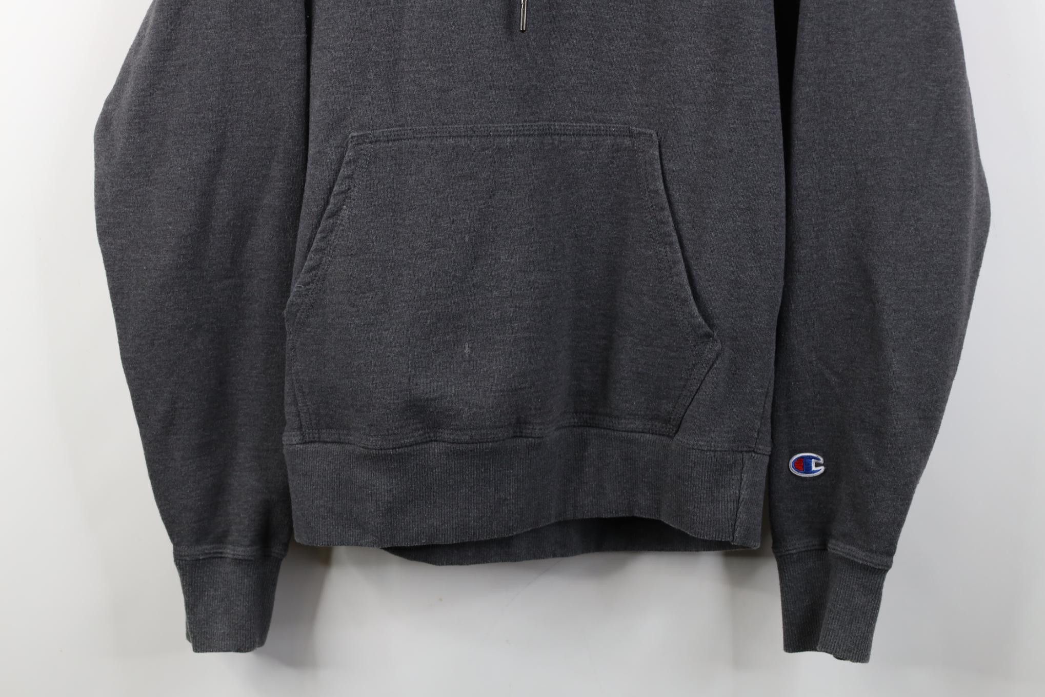 Champion Vintage Y2K Champion Monochrome Logo Hoodie Sweatshirt Gray Size US S / EU 44-46 / 1 - 3 Thumbnail