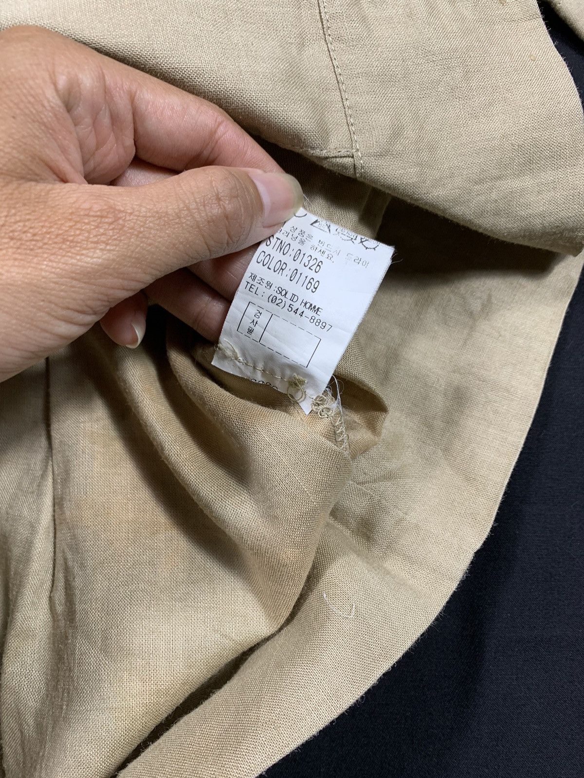 Solid Homme × Wooyoungmi SOLID HOMME collar Linen shirt Size US L / EU 52-54 / 3 - 6 Thumbnail