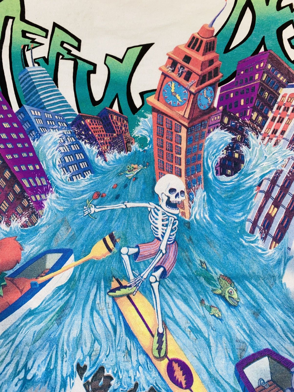 Grateful Dead × Liquid Blue Liquid Blue USA Wake Of Flood 1992 NikeSB Pleasures Size US L / EU 52-54 / 3 - 7 Thumbnail