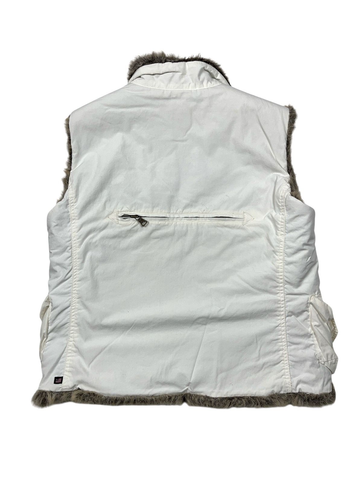 Ralph Lauren × Vintage Vintage Ralph Lauren Multi Pocket Faux Fur Vest Size M / US 6-8 / IT 42-44 - 6 Thumbnail