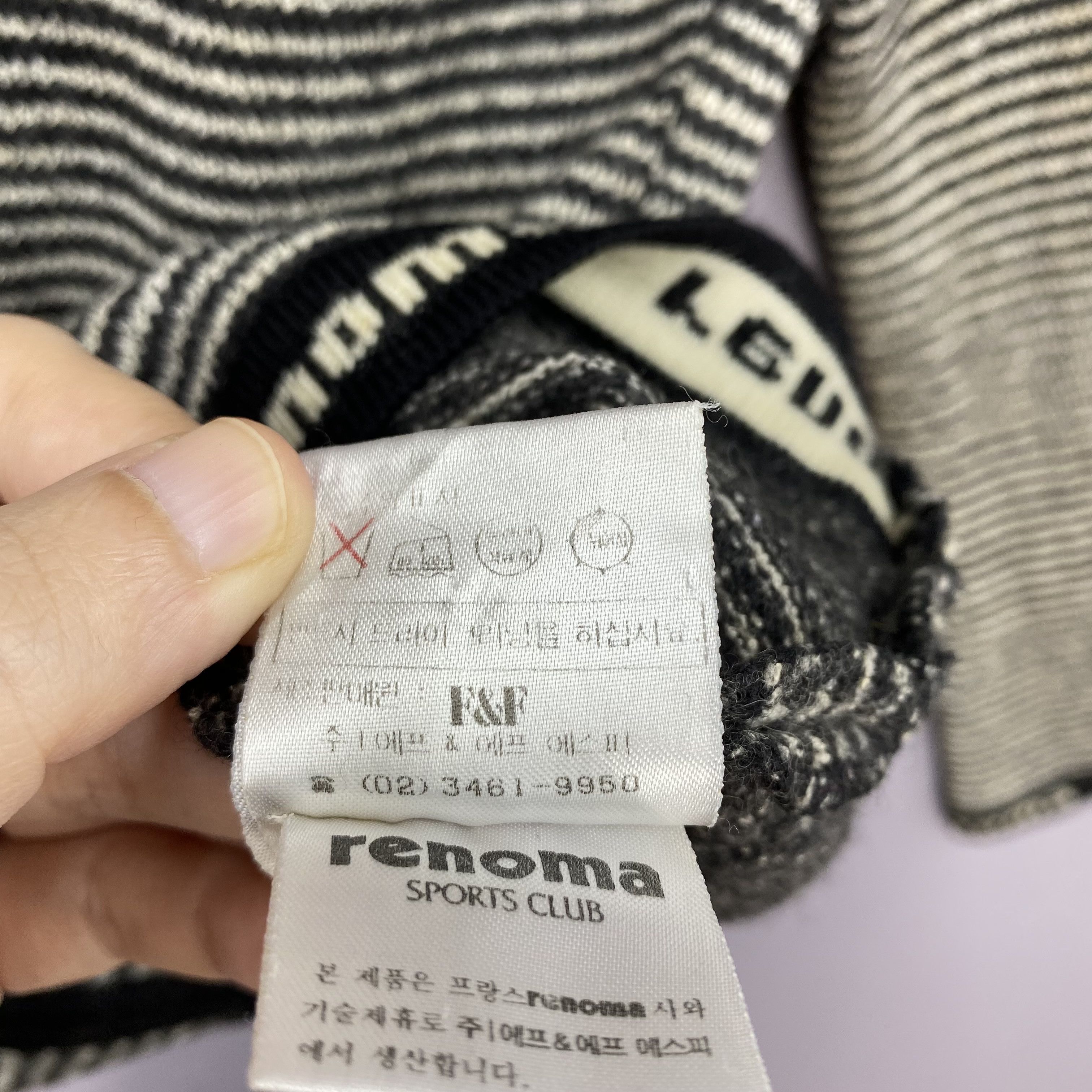 Renoma Vintage Renoma Knit Zipper Sweatshirt Stripe Jacket Sweater Size US XS / EU 42 / 0 - 6 Thumbnail