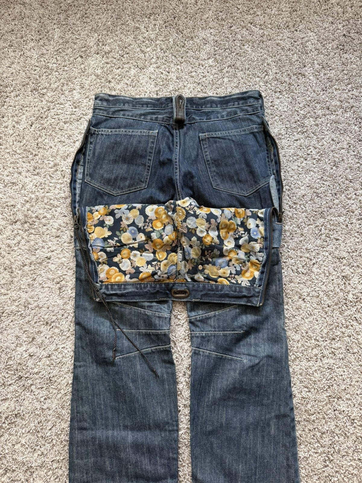 PPFM PPFM Double Waist Zip Jeans Size US 30 / EU 46 - 5 Thumbnail