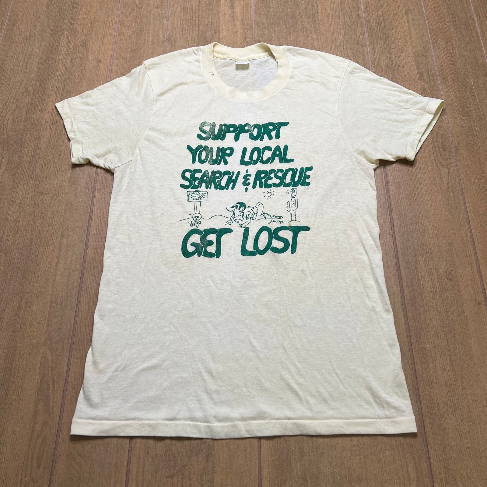 Vintage Vintage 70s 80s Support Your Local Search & Rescue T Shirt M Size US M / EU 48-50 / 2 - 1 Thumbnail