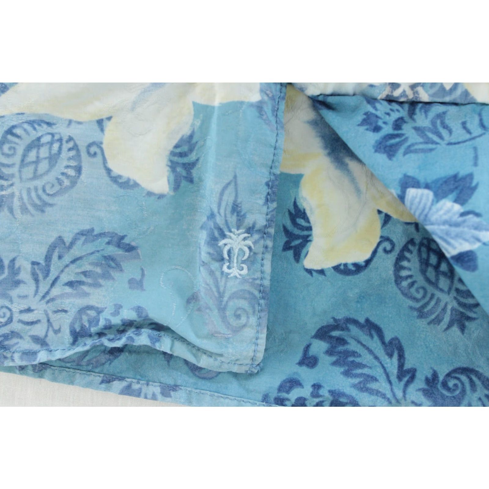 Tommy Bahama VINTAGE Tommy Bahama Hawaiian Floral Button-Up Shirt Mens XL Blue Long Sleeve Beach Size US XL / EU 56 / 4 - 4 Thumbnail