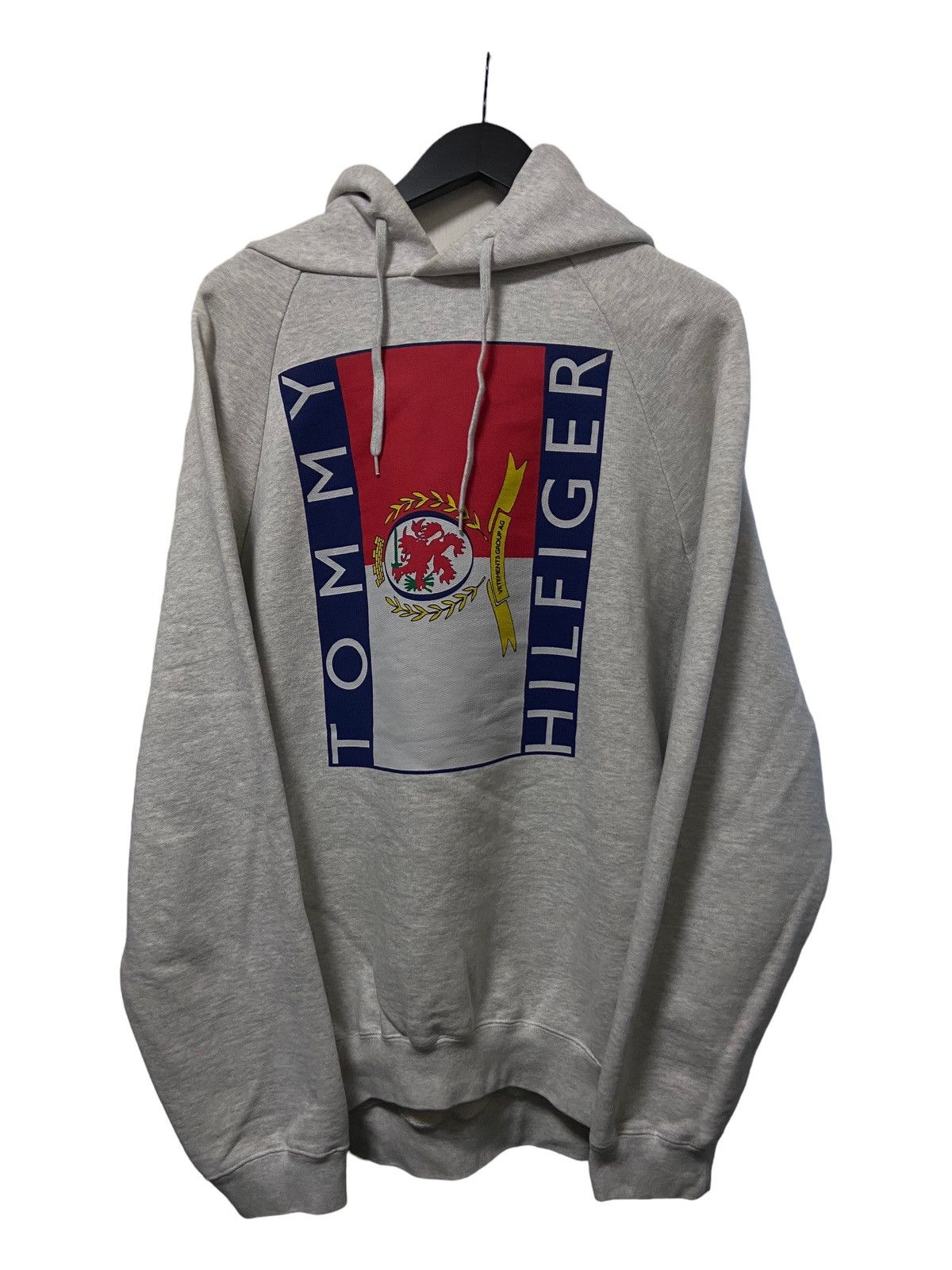 image of Vetements Tommy Hilfiger Hoodie in Grey, Men's (Size Small)