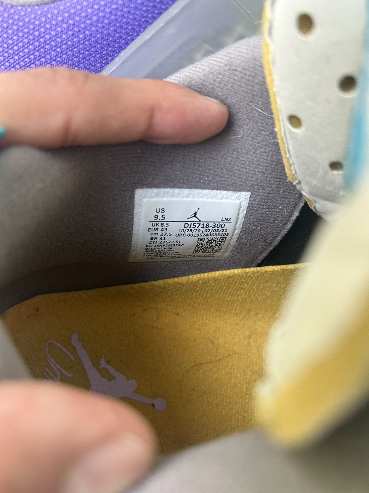 Jordan Brand Union LA x Air Jordan 4 Retro Desert Moss In Good Condition Size US 9.5 / EU 42-43 - 5 Thumbnail