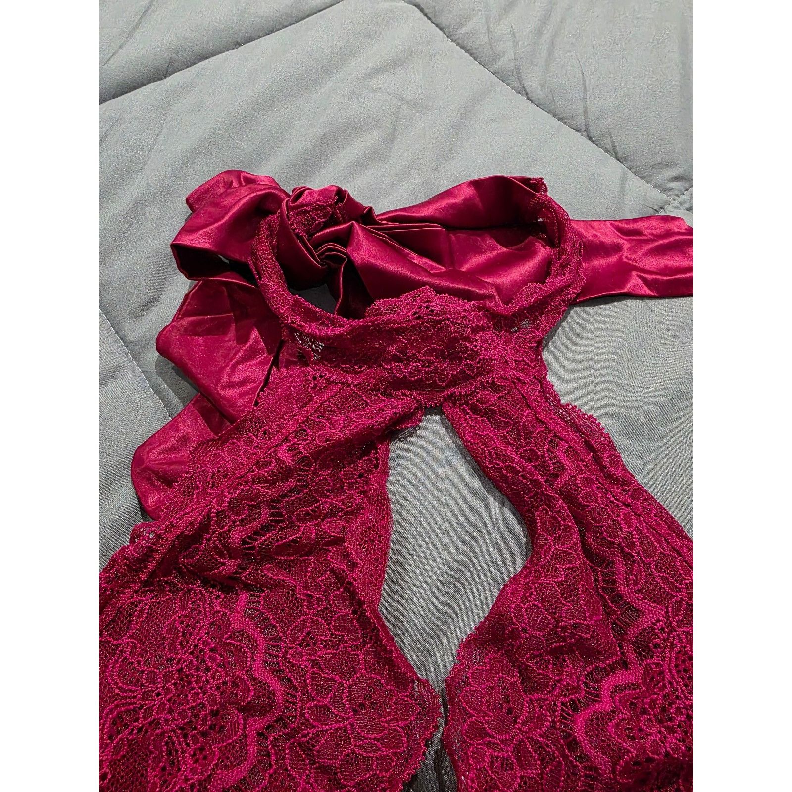 Victoria's Secret Victoria's Secret Very Sexy Size Medium Claret Red High Neck Size ONE SIZE - 6 Thumbnail