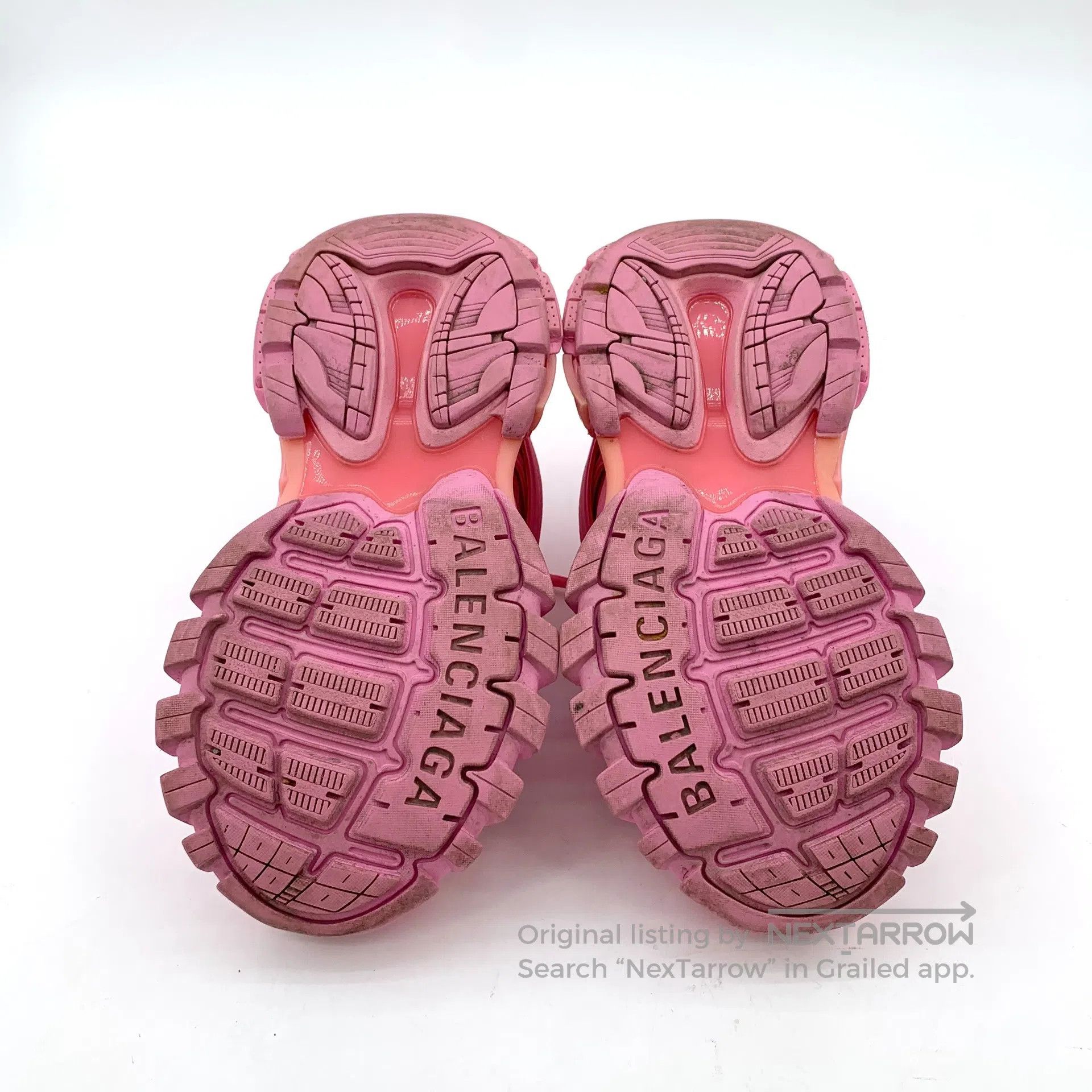 Balenciaga Balenciaga Pink Lace-Up Casual Flat Sports Dad Shoes| Size US 4.5 / IT 34.5 - 5 Thumbnail