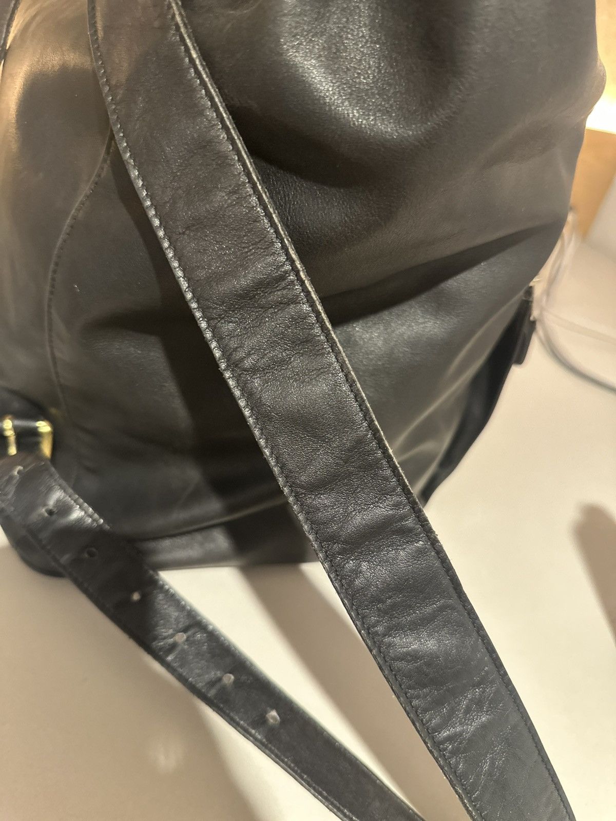 Coach Vintage Coach Backpack 329-305 Black Glovetanned Leather 90s Size ONE SIZE - 6 Thumbnail
