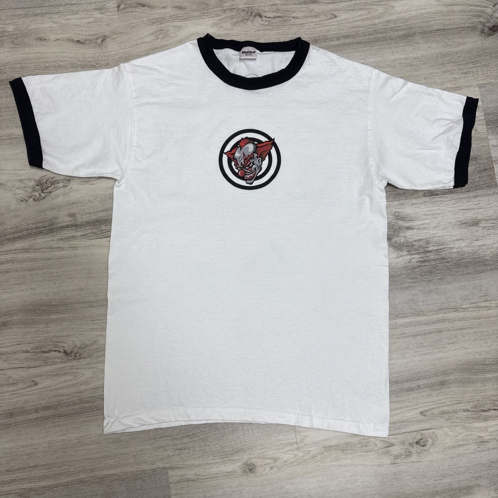 Other Vintage Single Stitch Ringer Shirt Mens L Clown Target Steel Size US L / EU 52-54 / 3 - 6 Thumbnail