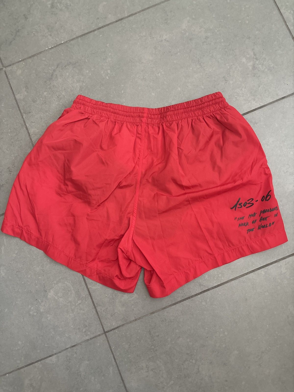 Off-White Off-White mona lisa swim trunks/athletic shorts Size US 31 - 2 Thumbnail