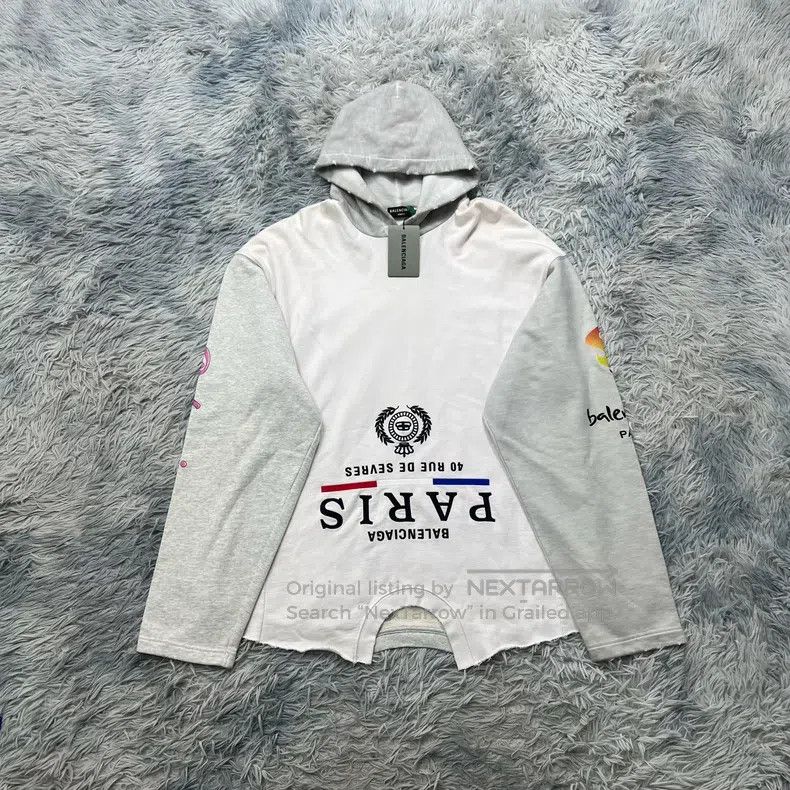 Balenciaga Balenciaga Inverted Hooded Sweatshirt Size US M / EU 48-50 / 2 - 1 Thumbnail