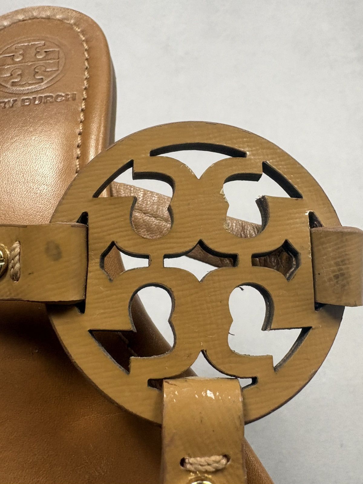 Tory Burch Tory Burch Miller Logo Sandals Brown Leather Thong Flats 8.5 Size US 8.5 / IT 38.5 - 5 Thumbnail
