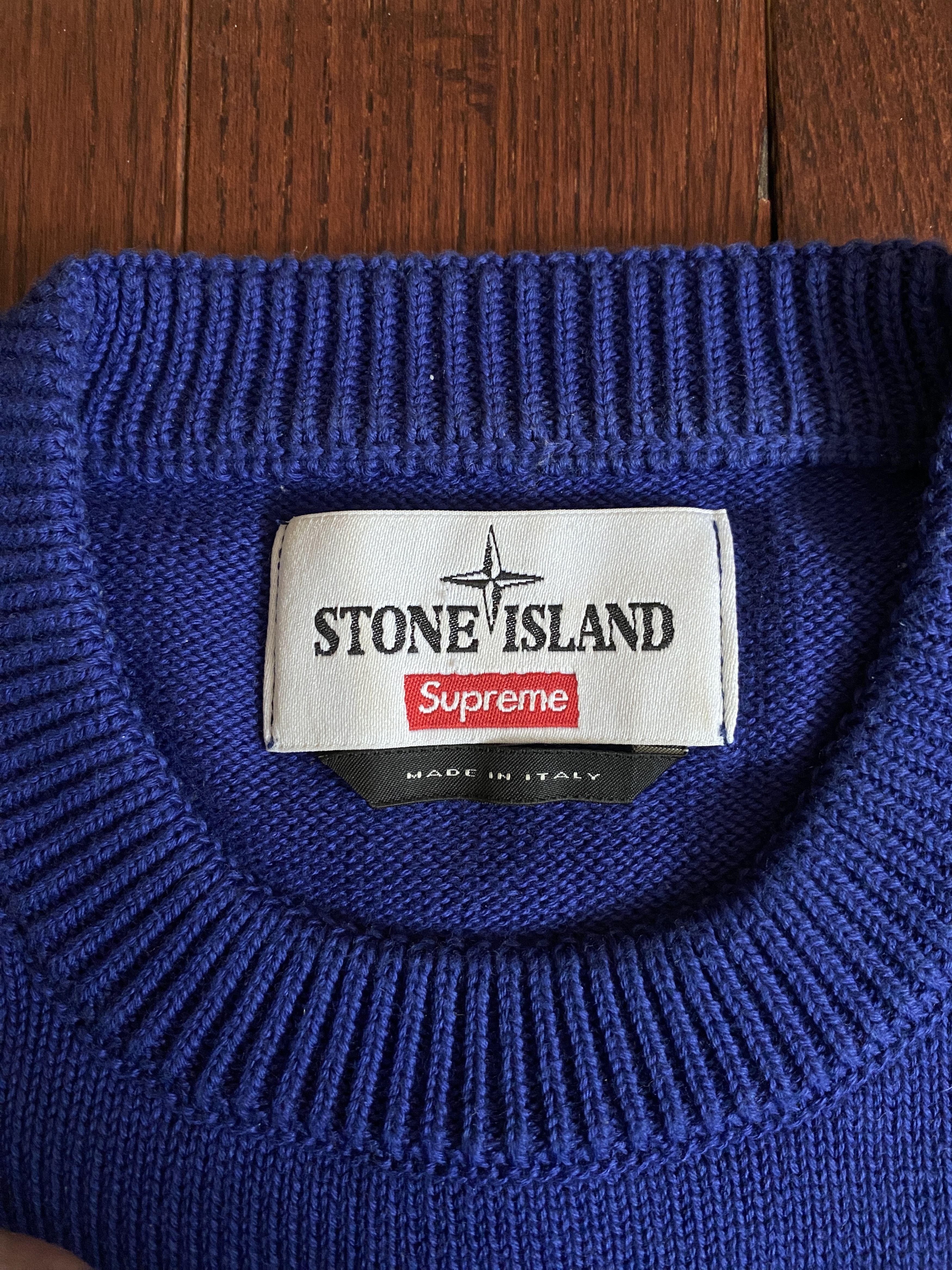Stone Island × Supreme Reflective Compass Sweater SS16 Size US S / EU 44-46 / 1 - 4 Thumbnail