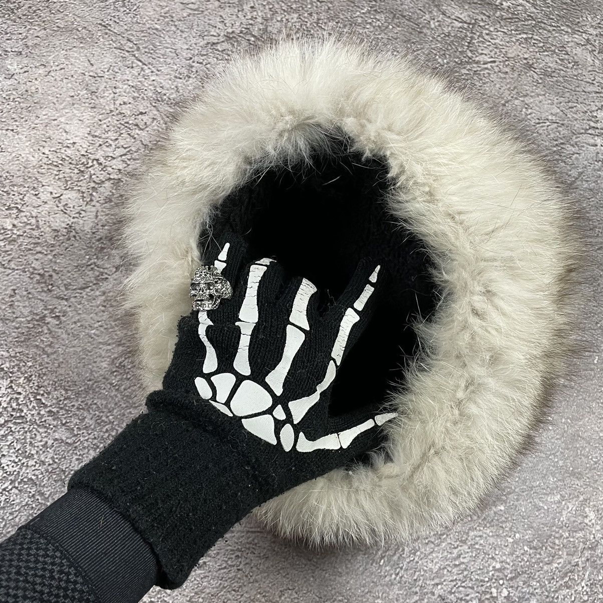 Vintage Vintage 90s Mohair Fuzzy Beanie Alt Goth Ushanka Hat Slim OS Size ONE SIZE - 3 Thumbnail