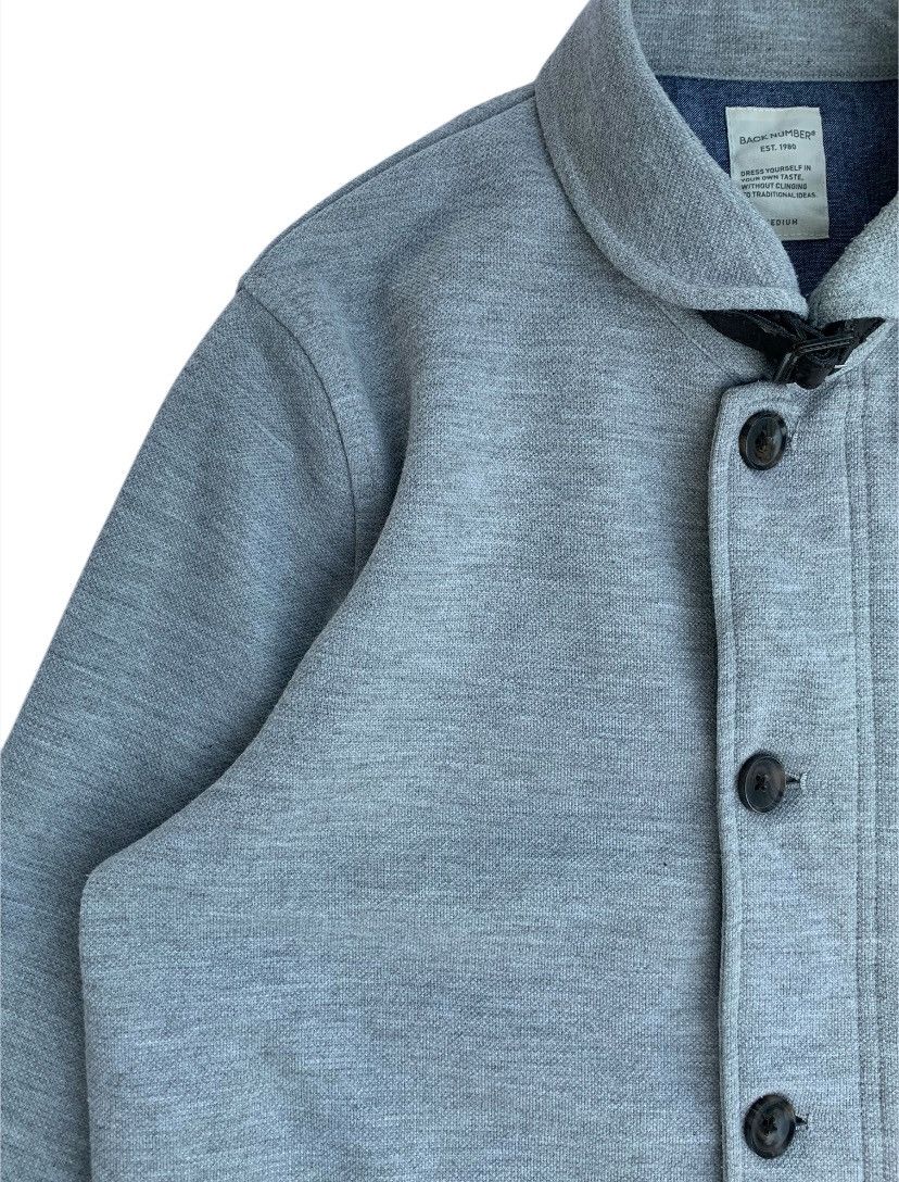Japanese Brand Y2K Japan Back Number Shawl Collar Zipper Jacket Size US M / EU 48-50 / 2 - 4 Thumbnail