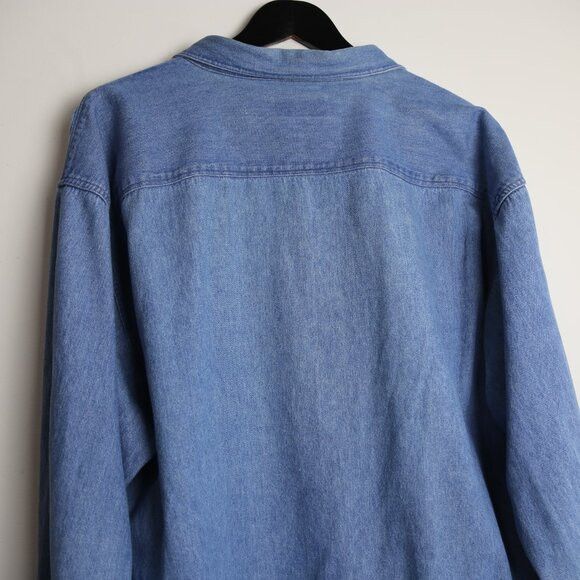 Vintage Vintage Grenadier Denim Light Blue Collared 80s Shirt Size US M / EU 48-50 / 2 - 6 Thumbnail