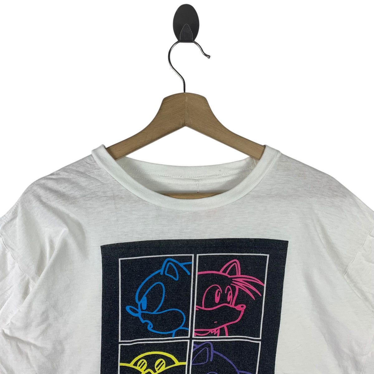 Cartoon Network × Vintage Vintage SEGA SONIC THE HEDGEHOG White tee Size US L / EU 52-54 / 3 - 2 Thumbnail