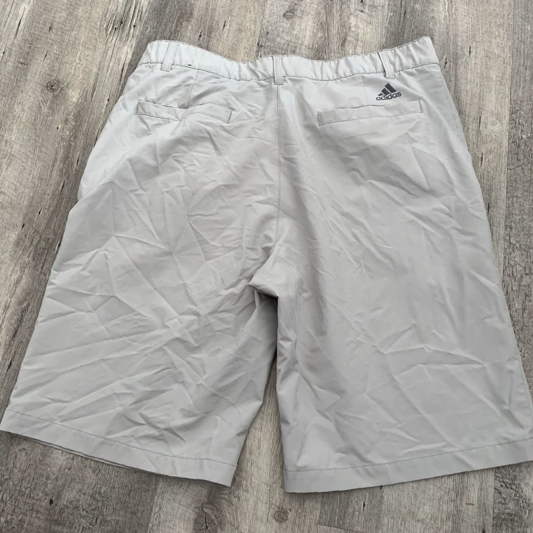 Adidas Adidas Shorts Mens 34 Climalite Golf Gray Flat Front Lightweight Pockets Size US 34 / EU 50 - 3 Thumbnail
