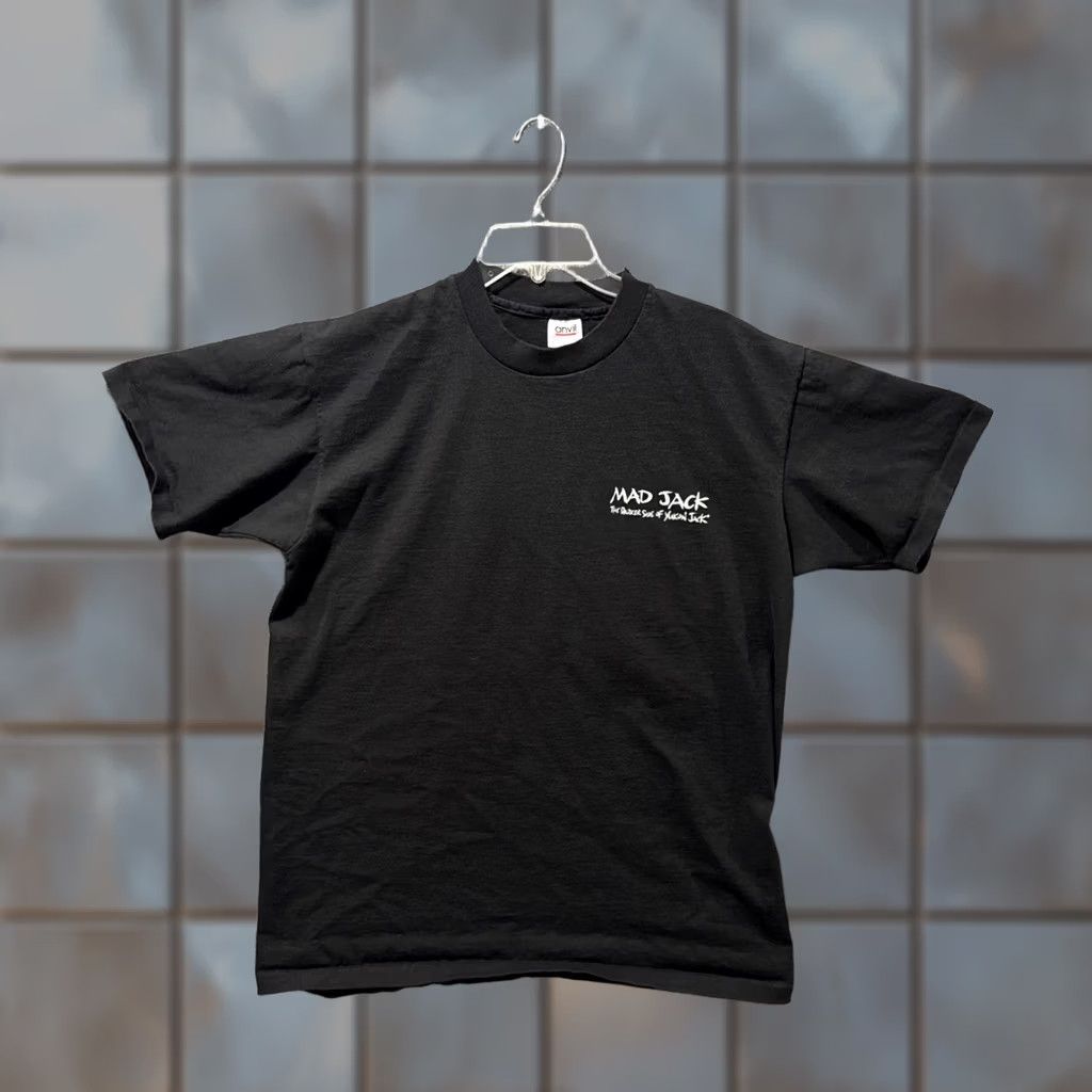 Anvil VINTAGE 90s Anvil T-Shirt Mad Jack The Darker Side Of Yukon Jack Be Afraid Of The Dark Black L Mens Size US L / EU 52-54 / 3 - 1 Thumbnail