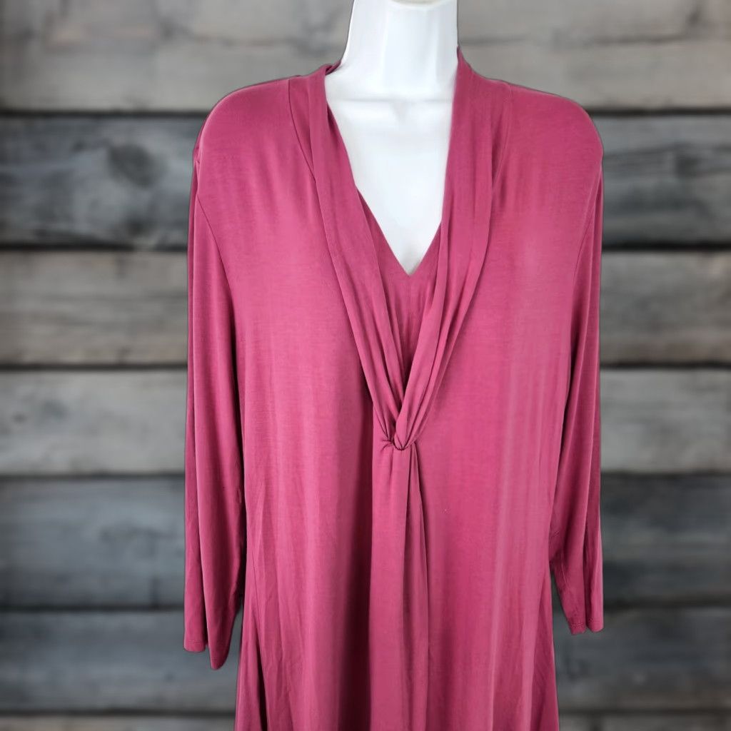Soft Surroundings Soft Surroundings Womens Tunic L Purple Long Sleeve Modal Blend Blouse Shirt Womens L Purple Tunic 20.5" 31.5" 20.5" Measurements Size L / US 10 / IT 46 - 1 Thumbnail