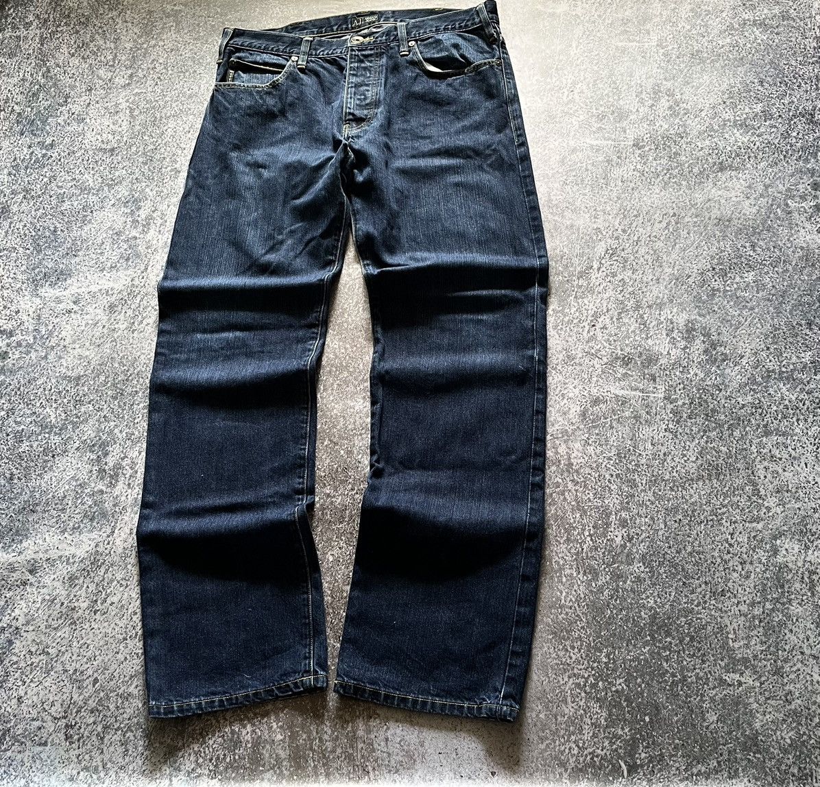 Giorgio Armani Armani small metal logo Baggy Y2K streetwear denim jeans Size US 36 / EU 52 - 7 Thumbnail