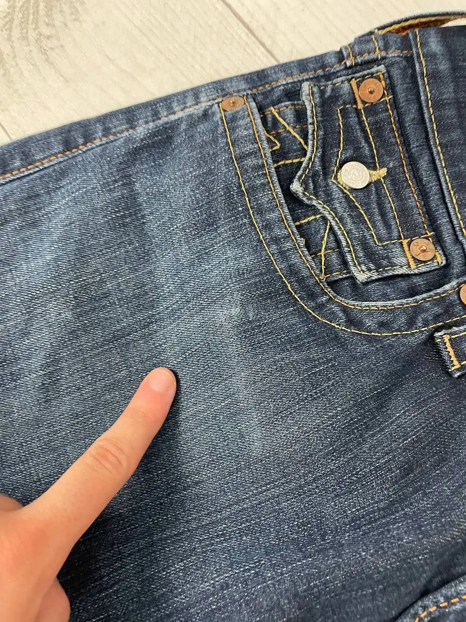 True Religion Vintage True Religion Jack Denim Jeans Baggy Y2K Japan Size US 34 / EU 50 - 5 Thumbnail