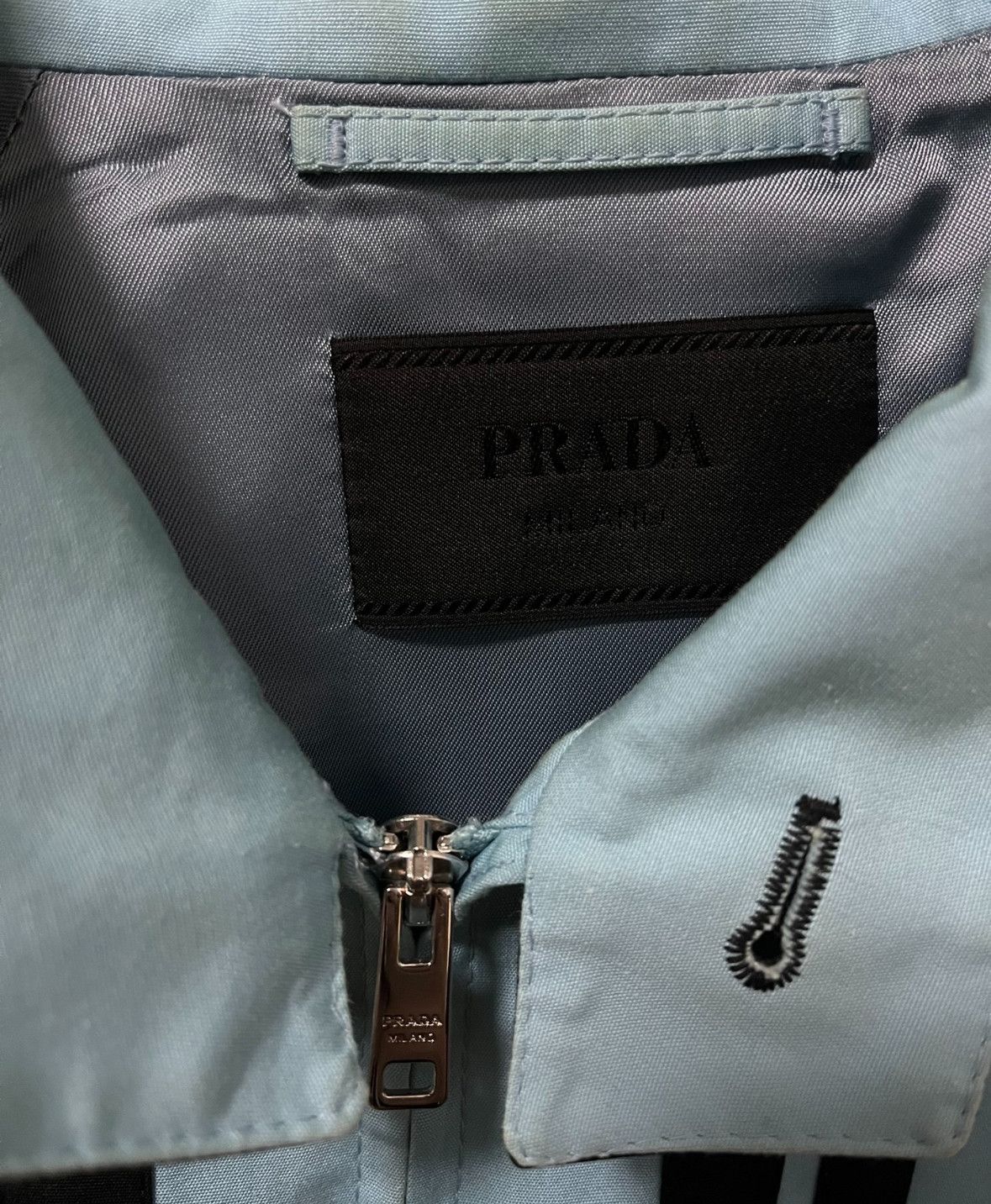 Prada Prada babyblue zip jacket Size US M / EU 48-50 / 2 - 3 Thumbnail