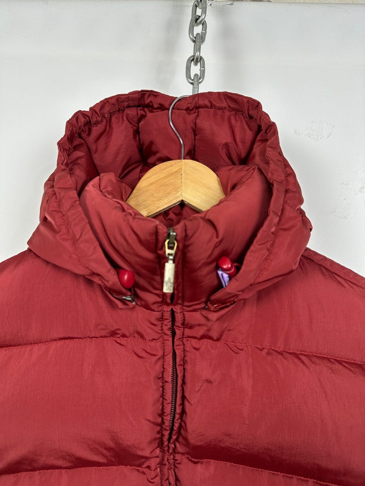 Moncler Vintage Moncler Nylon/Down Burgundy Puffer Jacket Size US L / EU 52-54 / 3 - 15 Thumbnail