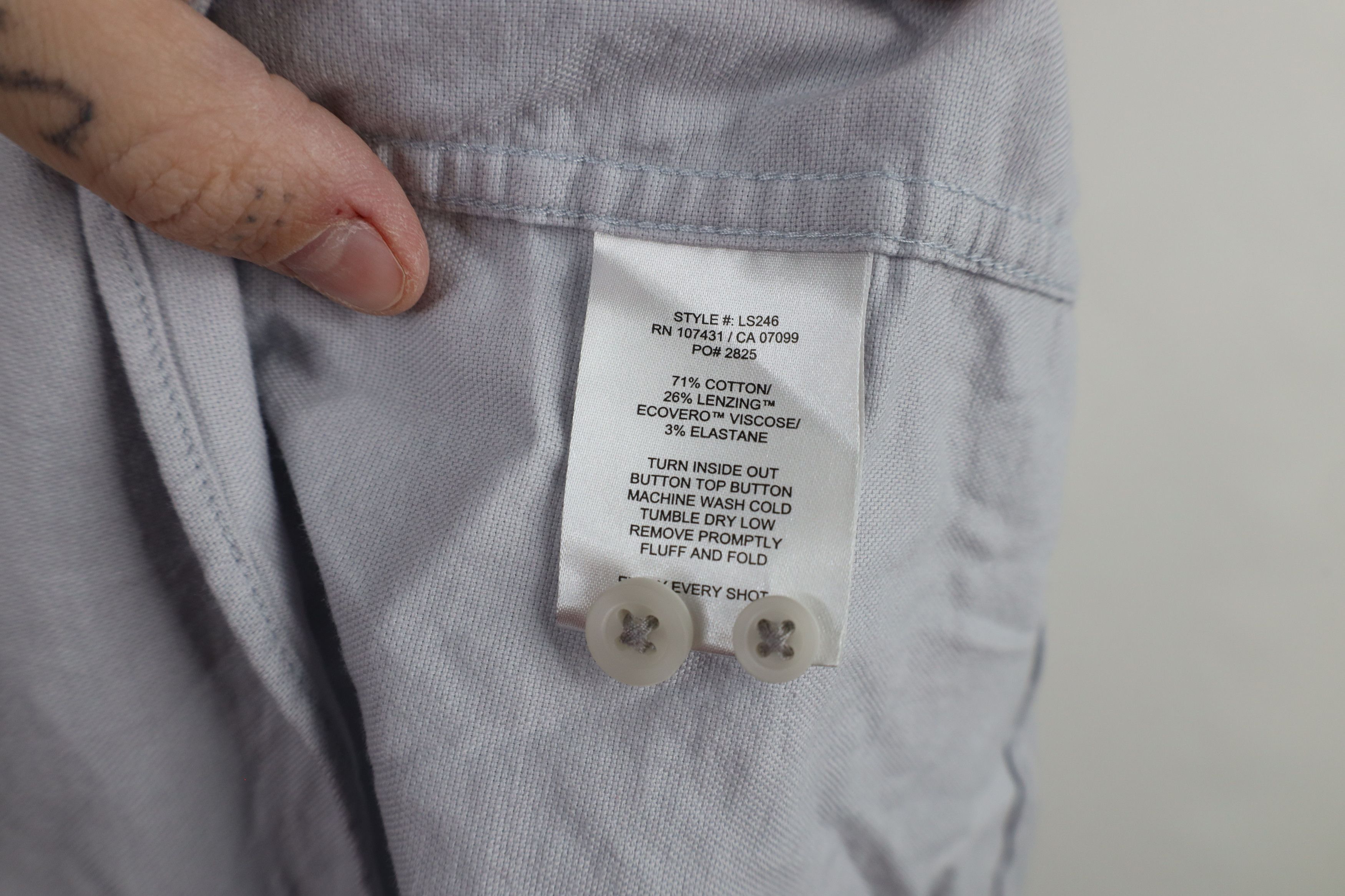 Vintage Linksoul Long Sleeve Oxford Collared Button Down Shirt Gray Size US XL / EU 56 / 4 - 9 Thumbnail
