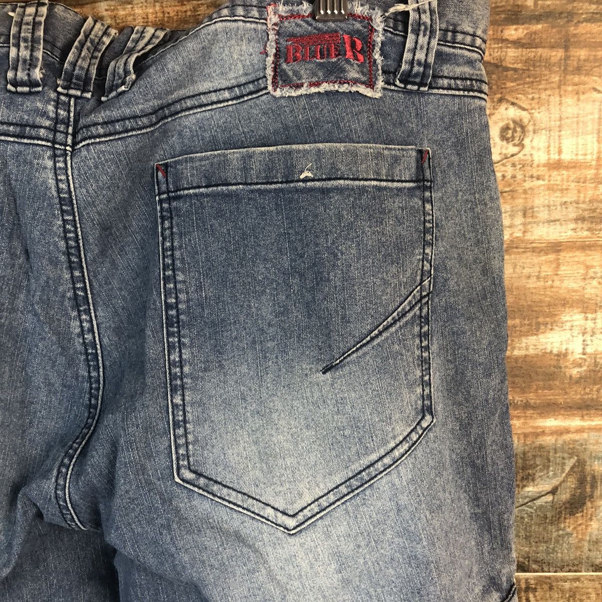 Japanese Brand DL Blue B Cargo Multipocket Blue Pants #C290 Size US 33 - 17 Thumbnail
