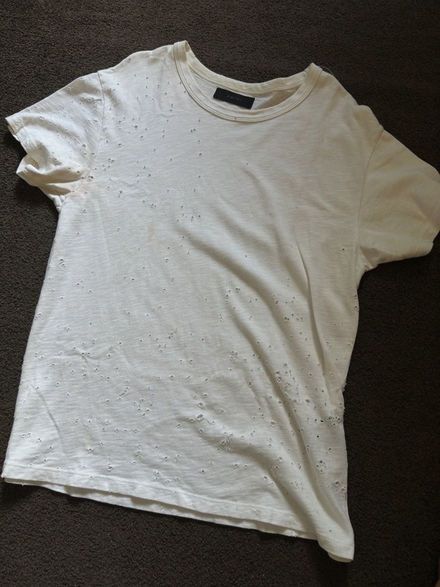 Amiri Amiri Shotgun Tee White XS Size US XS / EU 42 / 0 - 1 Thumbnail