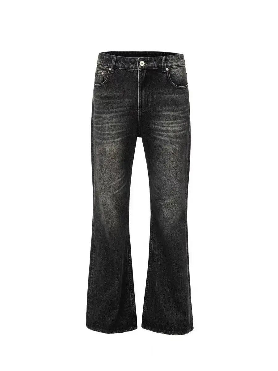 Japanese Brand Washed and frayed micro flare distressed jeans Size US 32 / EU 48 - 4 Thumbnail