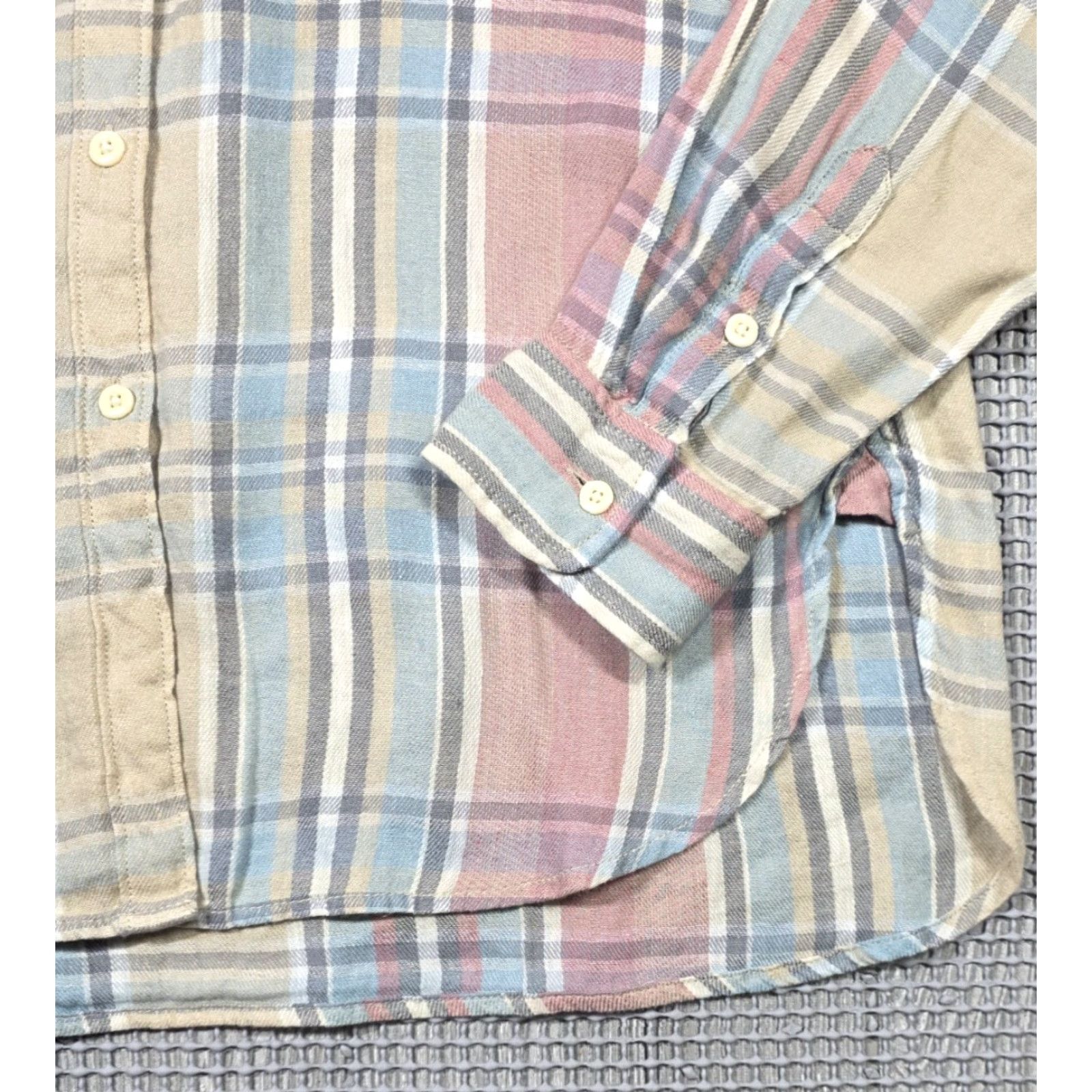 Ralph Lauren VINTAGE Denim & Supply Ralph Lauren RL Utility plaid Linen Cotton Flannel Shirt Women M Size L / US 10 / IT 46 - 5 Thumbnail