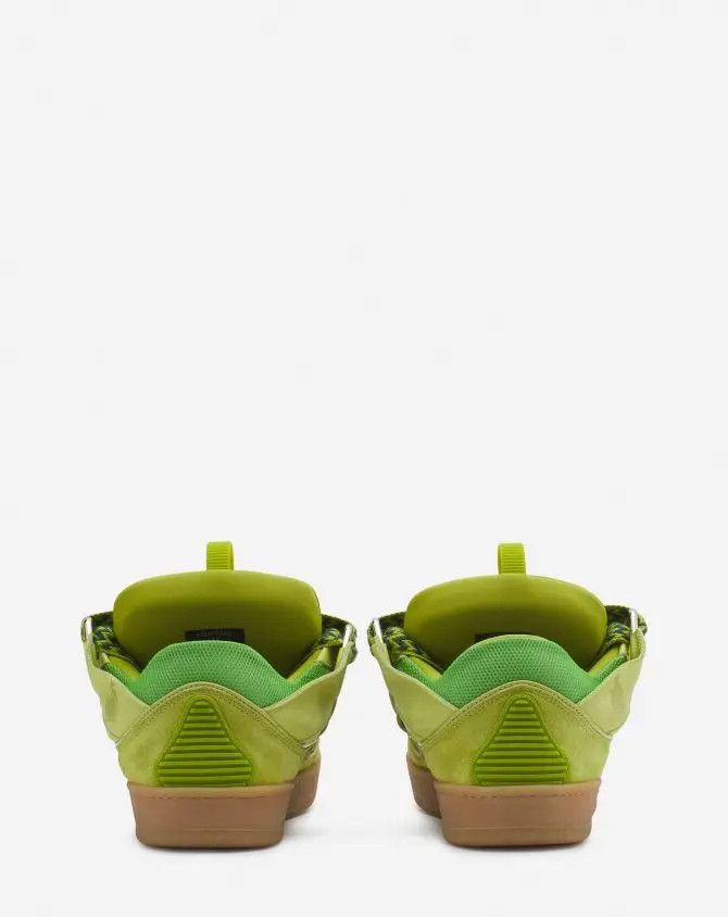 Lanvin oc11z0325 Curb Low Top Sneakers in Green Size US 6 / EU 39 - 3 Thumbnail