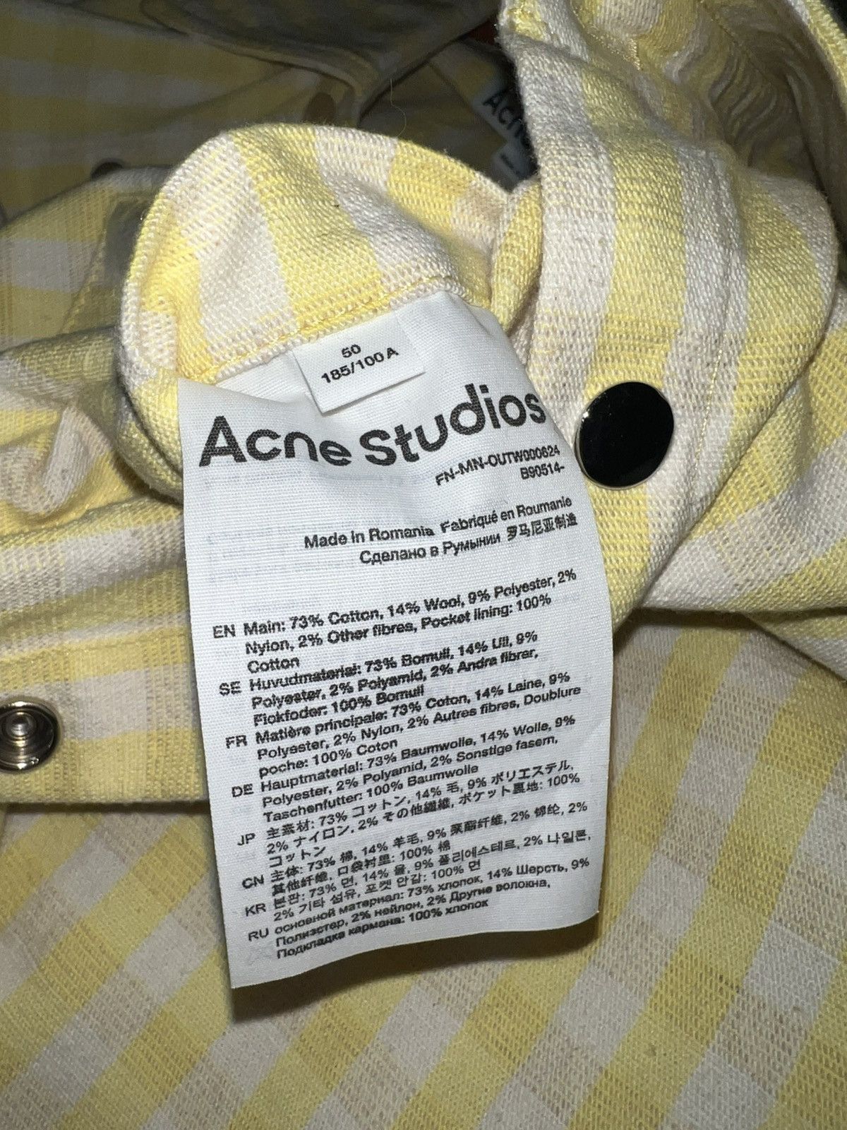 Acne Studios Acne Studios oversized flannel Size US M / EU 48-50 / 2 - 3 Thumbnail