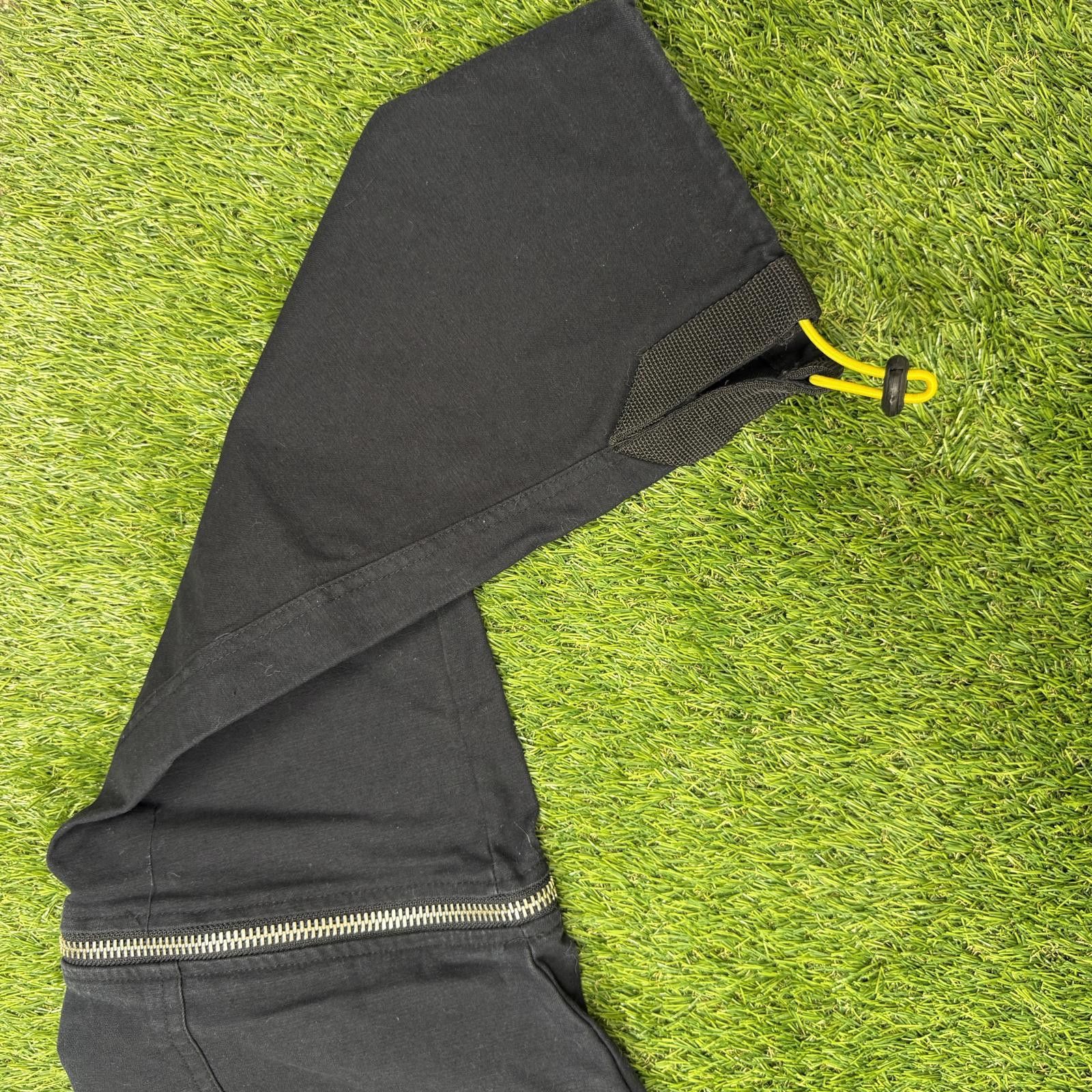 Genetic Manipulation Shinichiro Kuriya Black Cargo Jogger Pants w/ Yellow Drawstrings & Zippers Size US 28 / EU 44 - 6 Thumbnail
